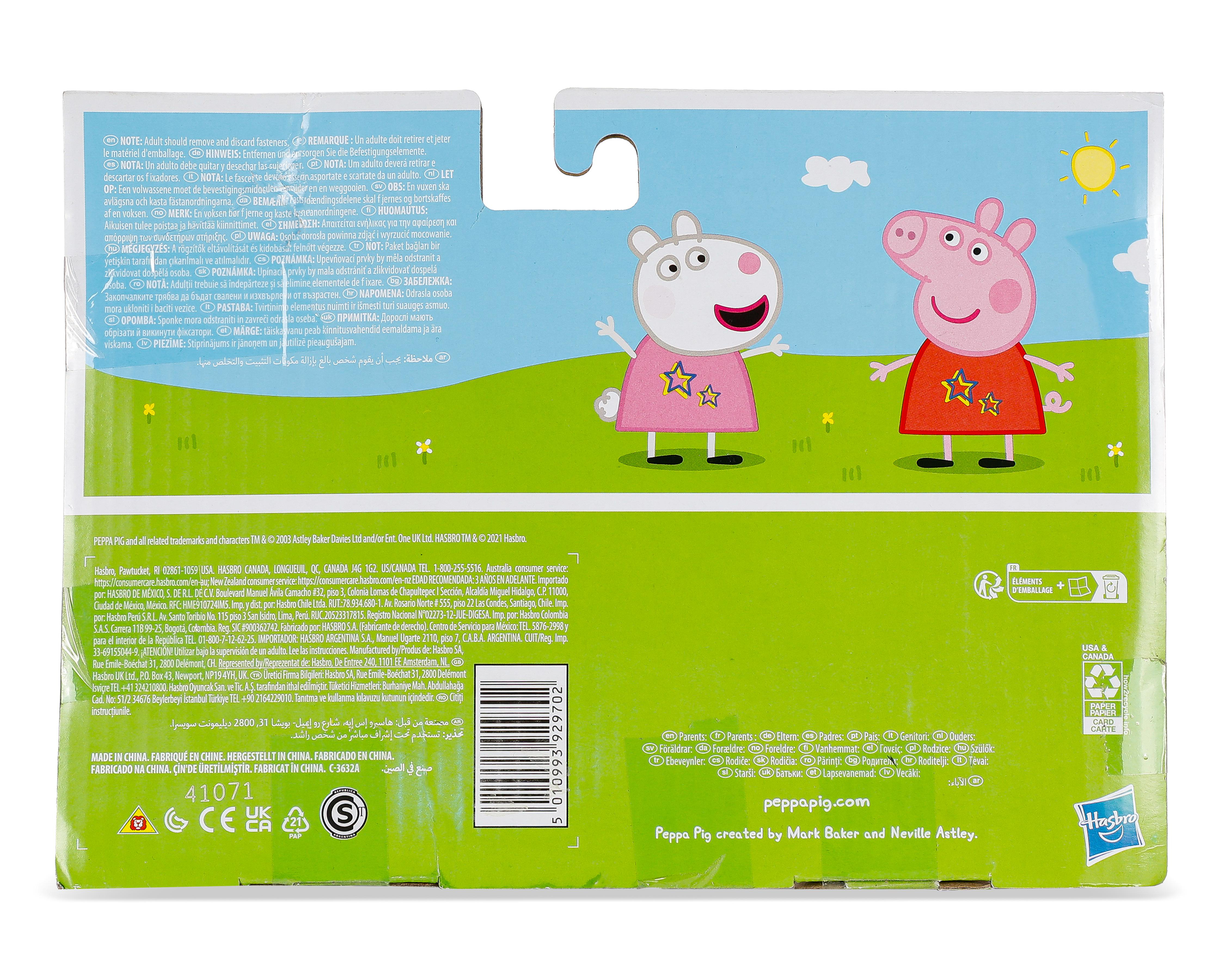Foto 3 pulgar | Peppa y Suzy Hasbro Peppa Pig 2 Piezas