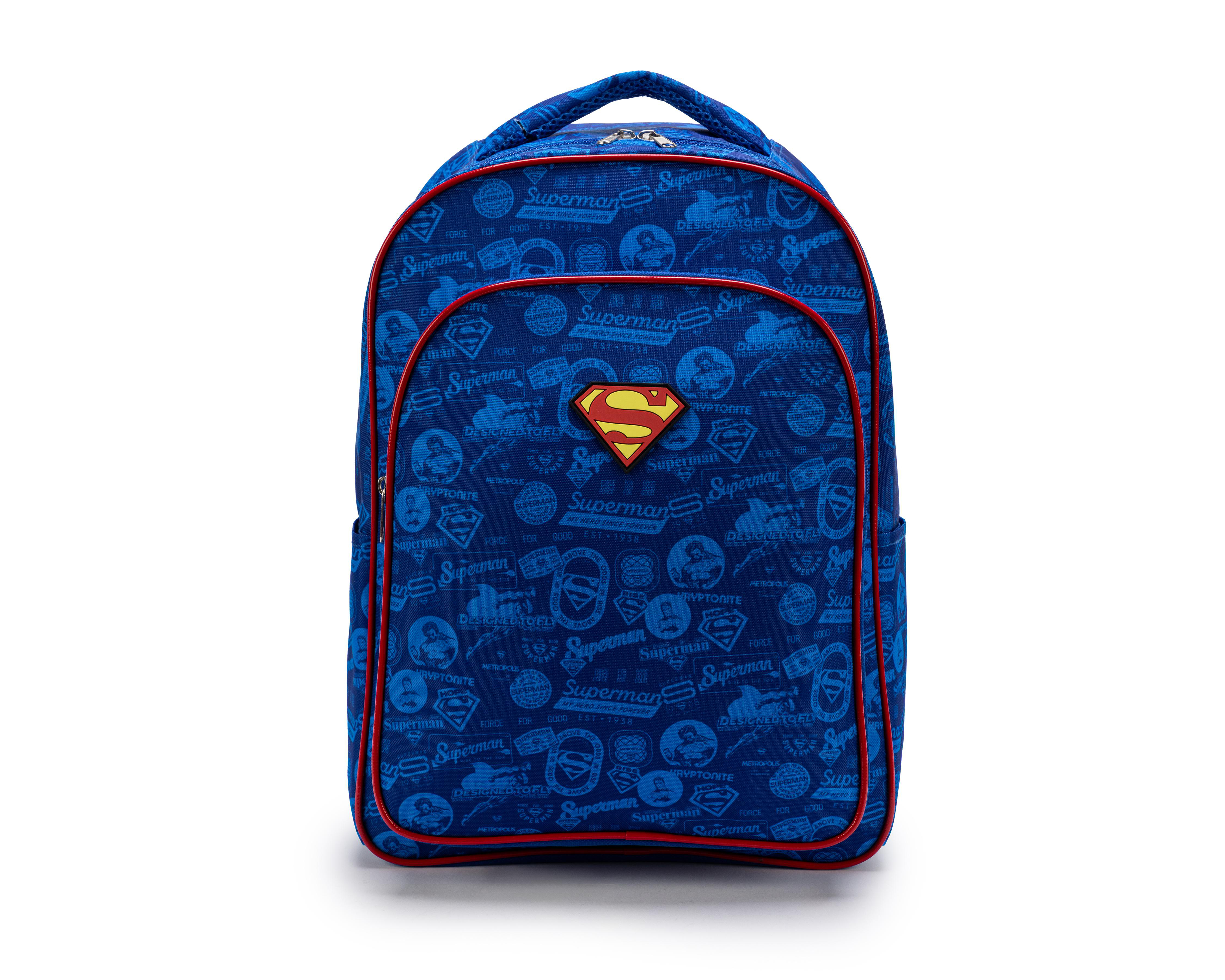 Mochila Escolar Superman Azul