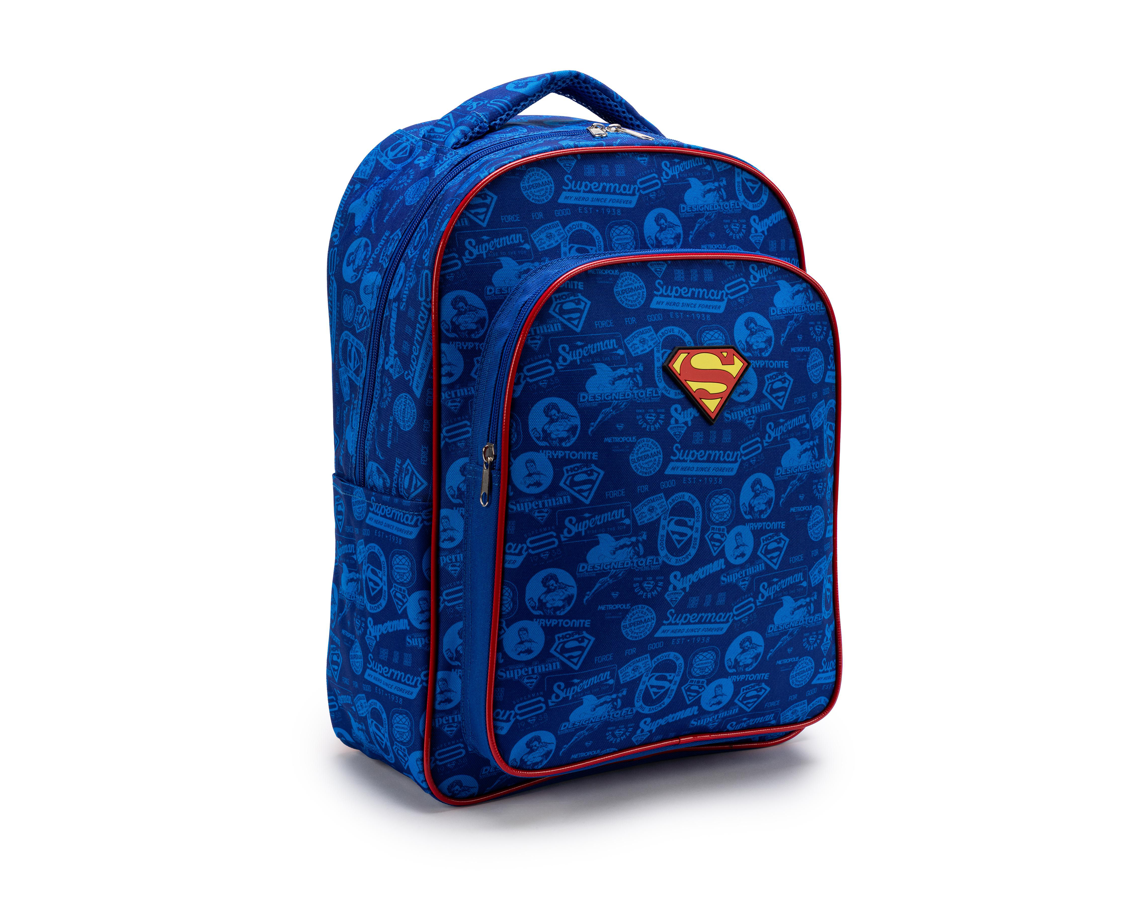 Foto 3 pulgar | Mochila Escolar Superman Azul