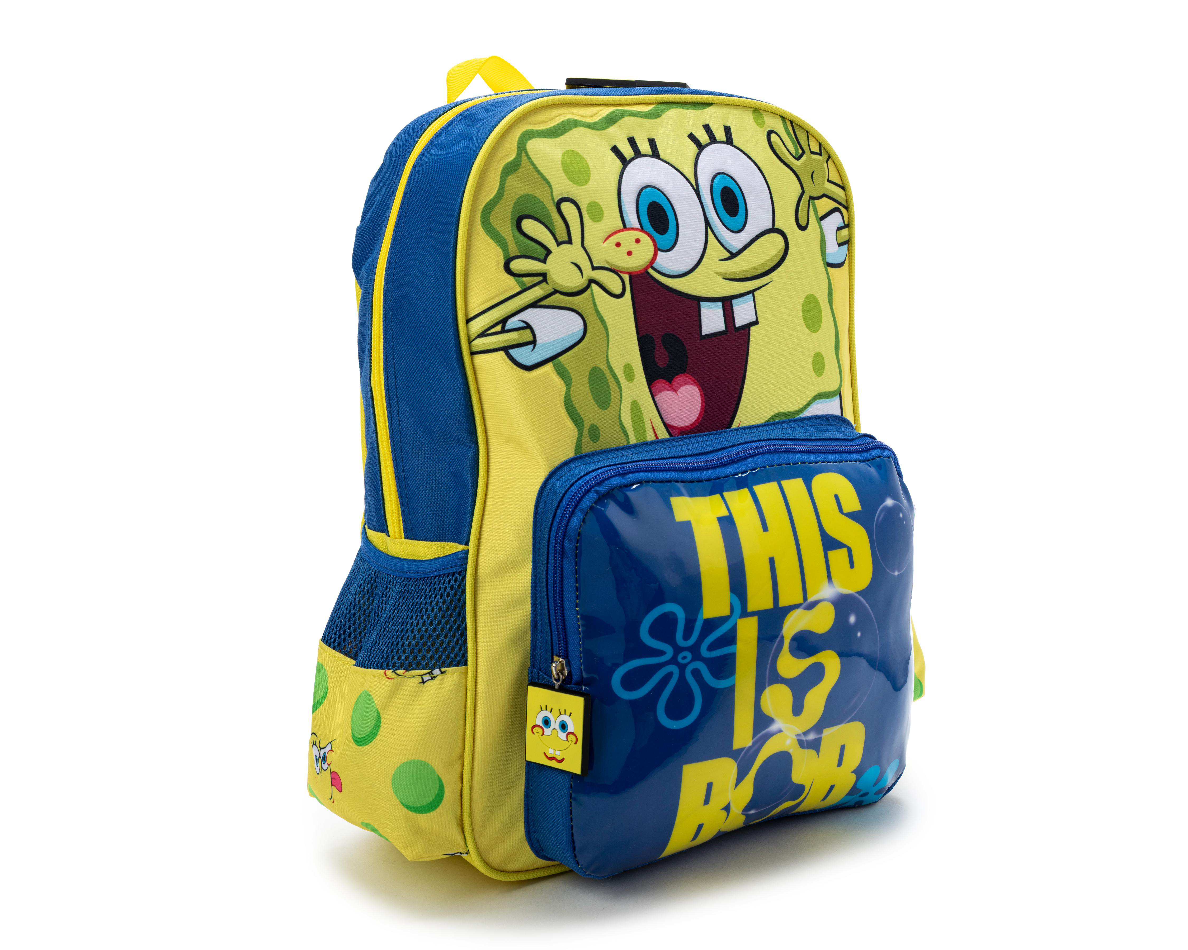 Foto 3 pulgar | Mochila Escolar Bob Esponja Estampada
