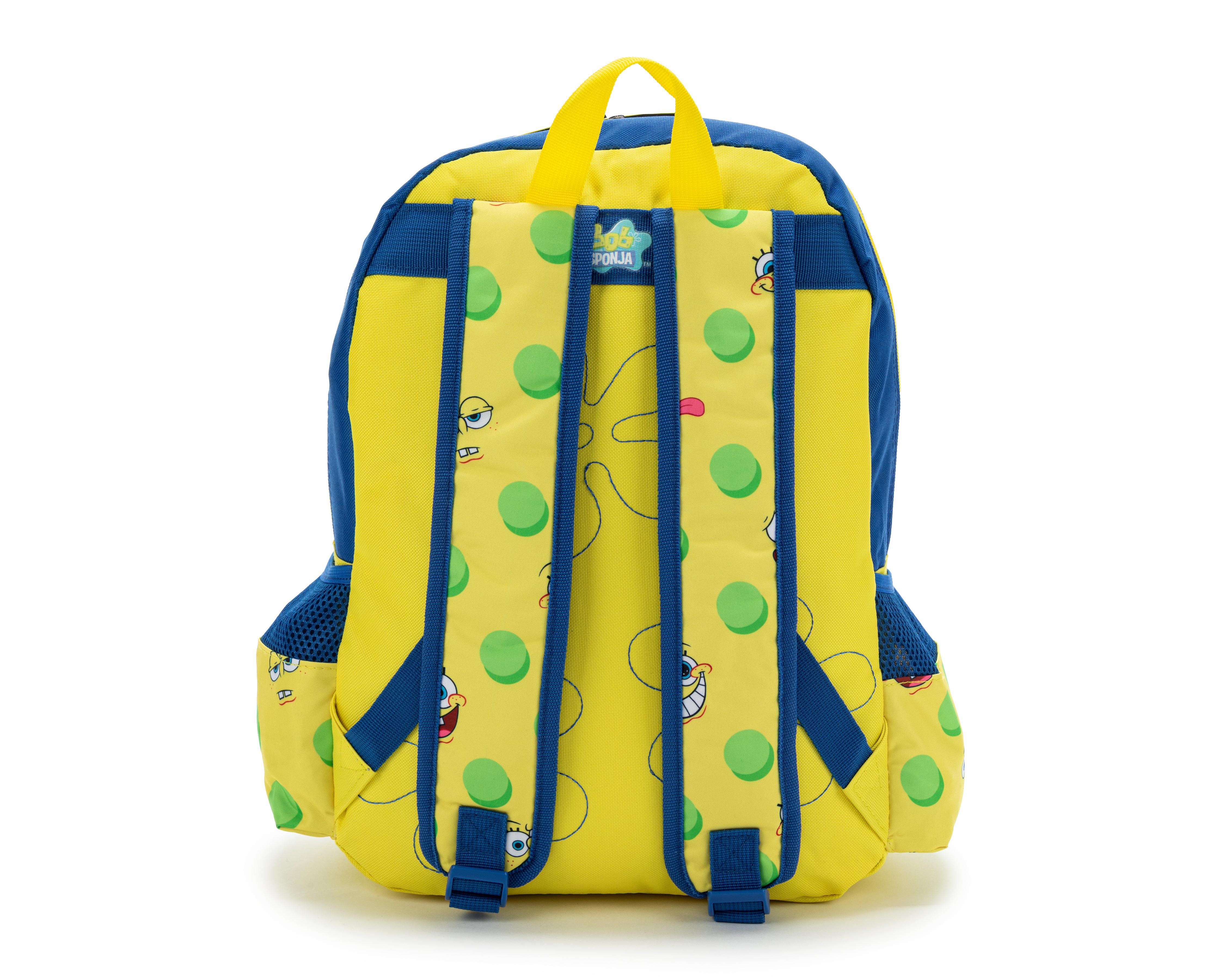 Foto 5 pulgar | Mochila Escolar Bob Esponja Estampada