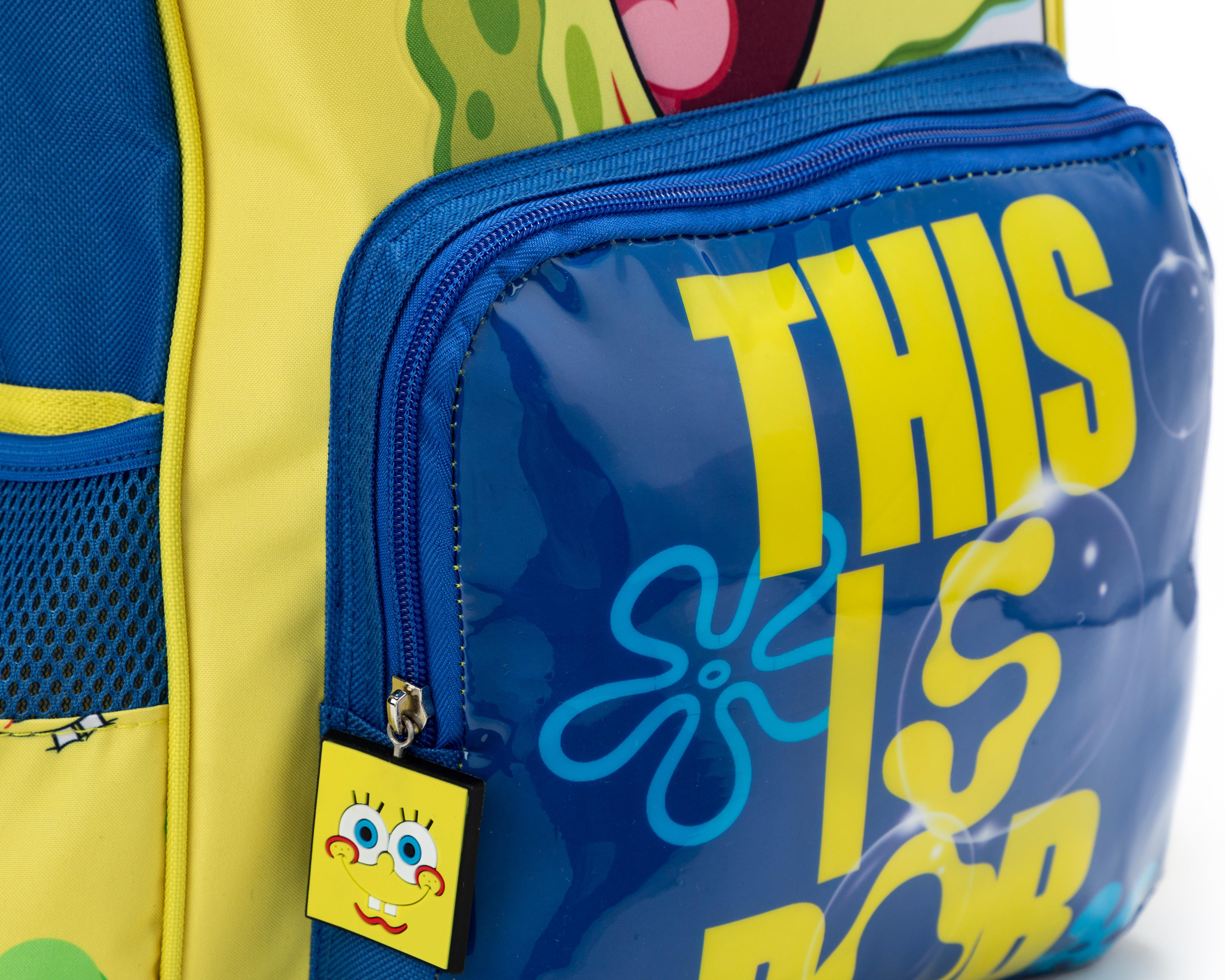 Foto 6 pulgar | Mochila Escolar Bob Esponja Estampada