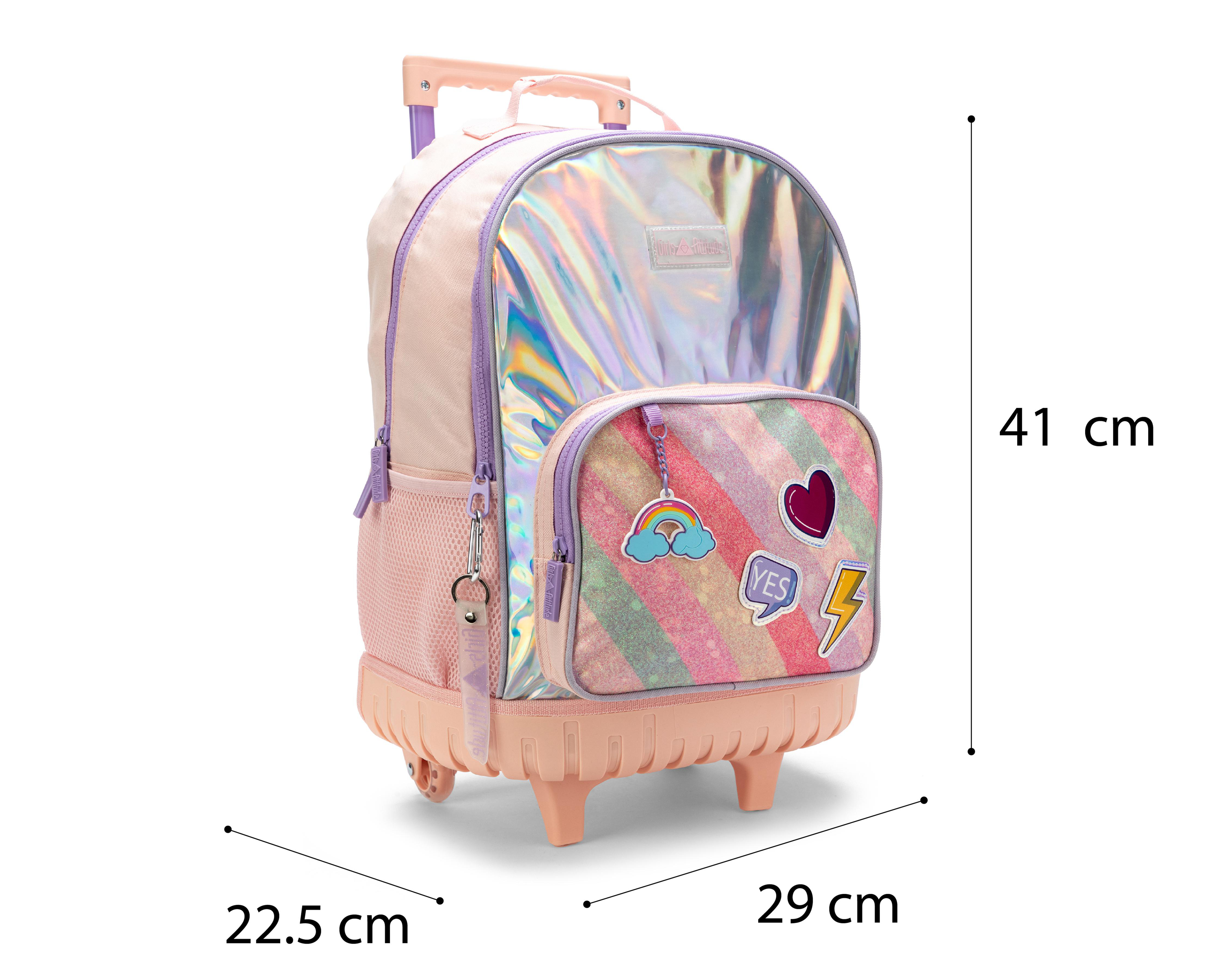 Foto 7 pulgar | Mochila Girls Attitude con Llantas