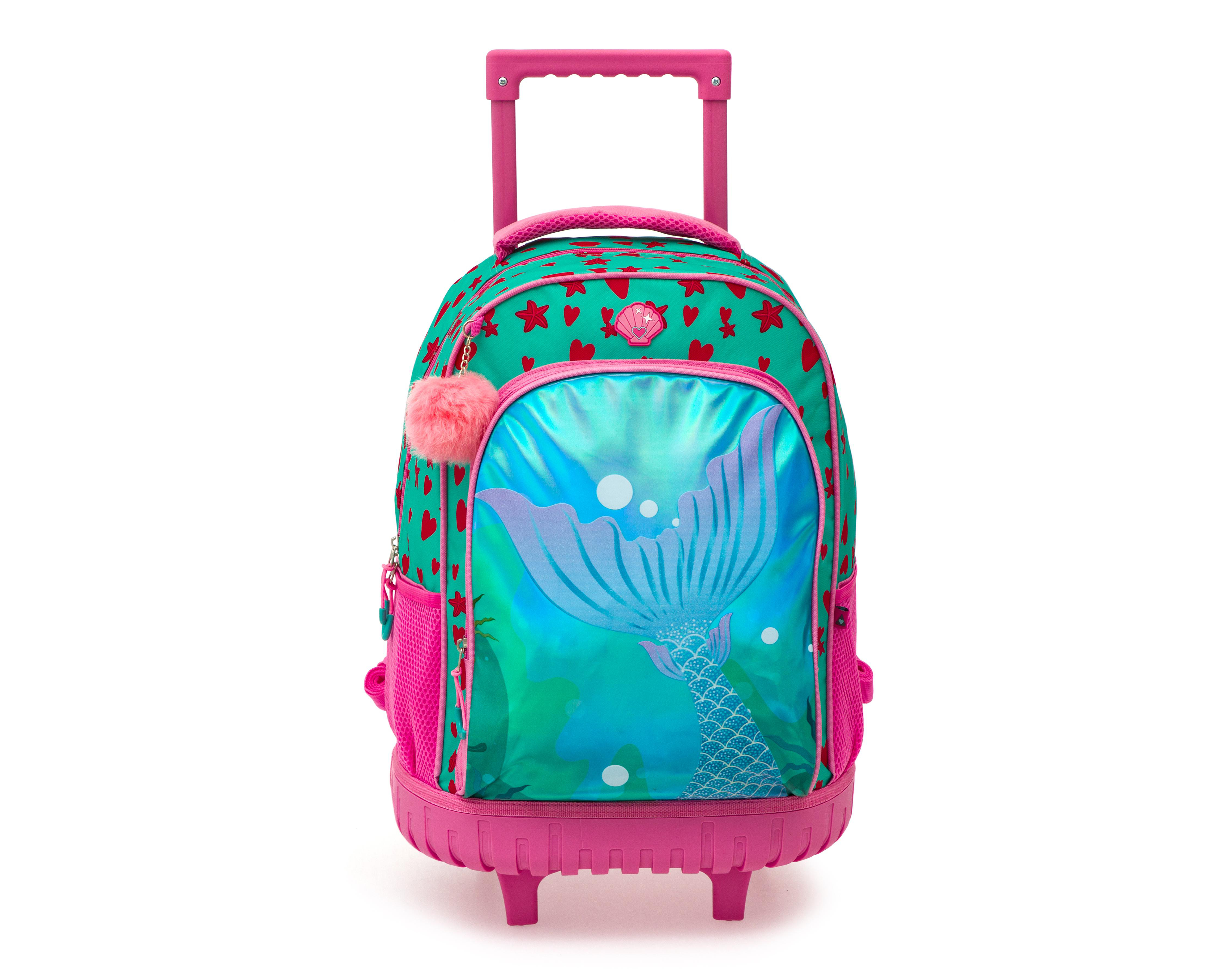 Foto 1 | Mochila con Ruedas Girls Attitude Turquesa y Rosa