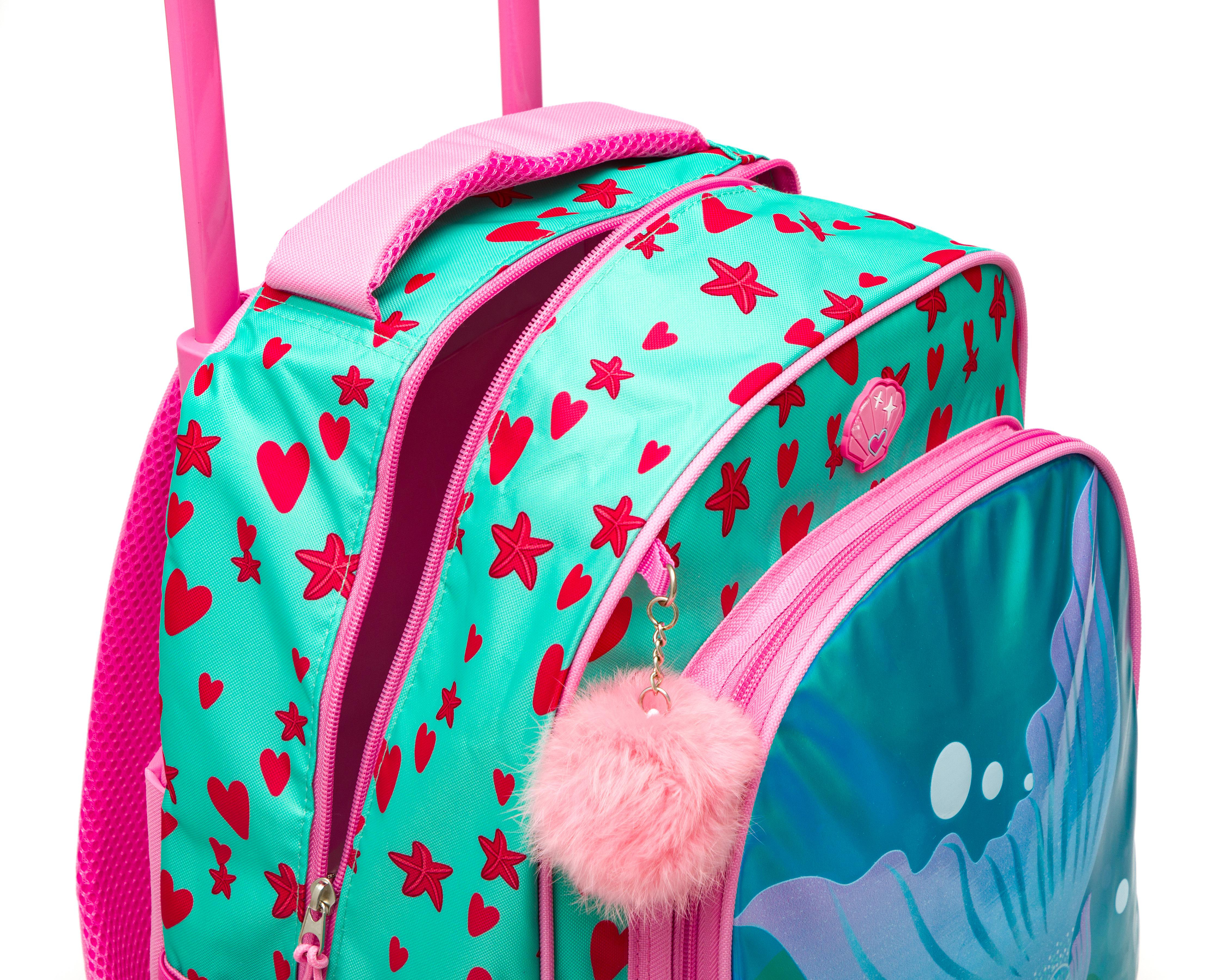 Foto 5 | Mochila con Ruedas Girls Attitude Turquesa y Rosa