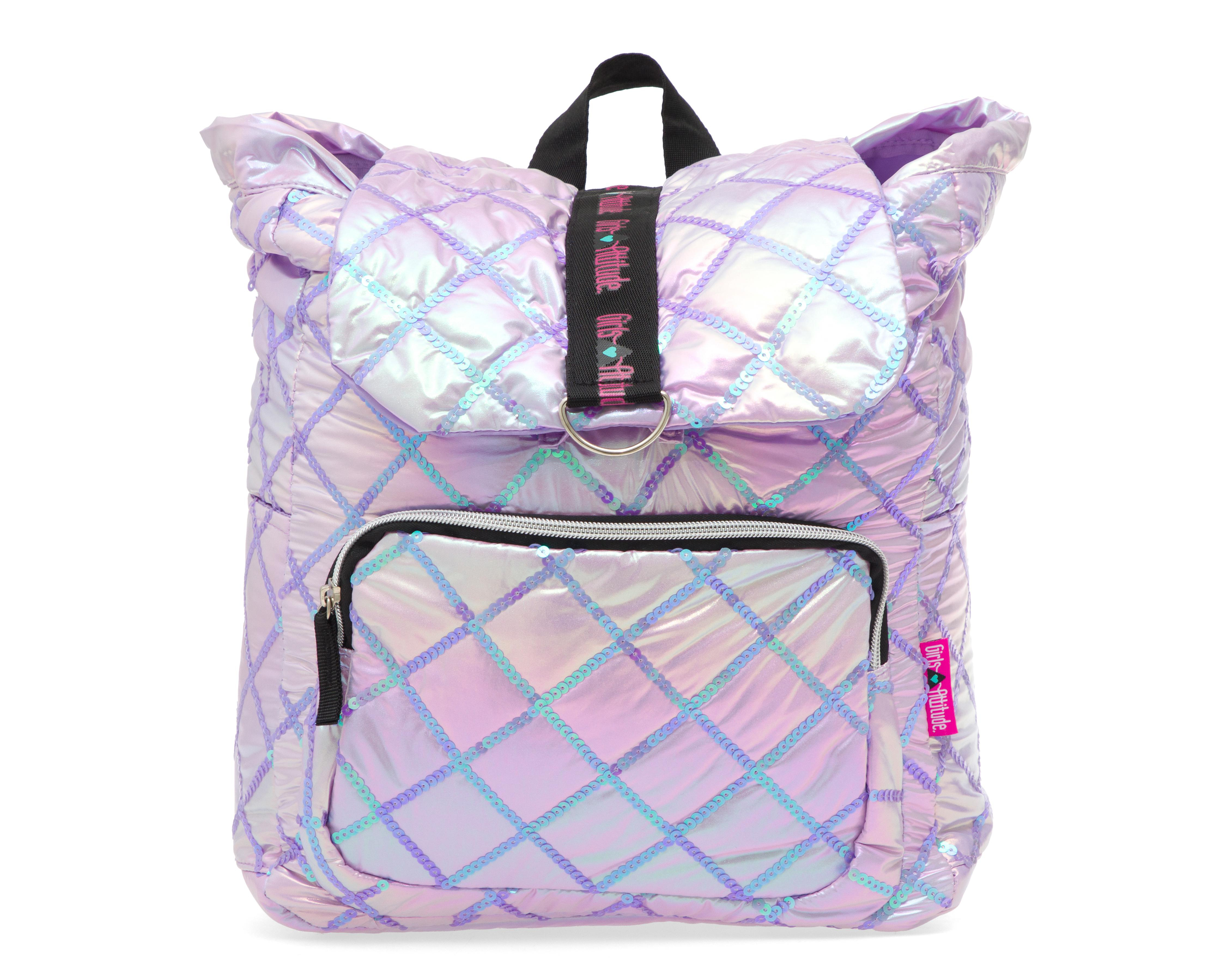 Mochila Escolar Girls Attitude Lila