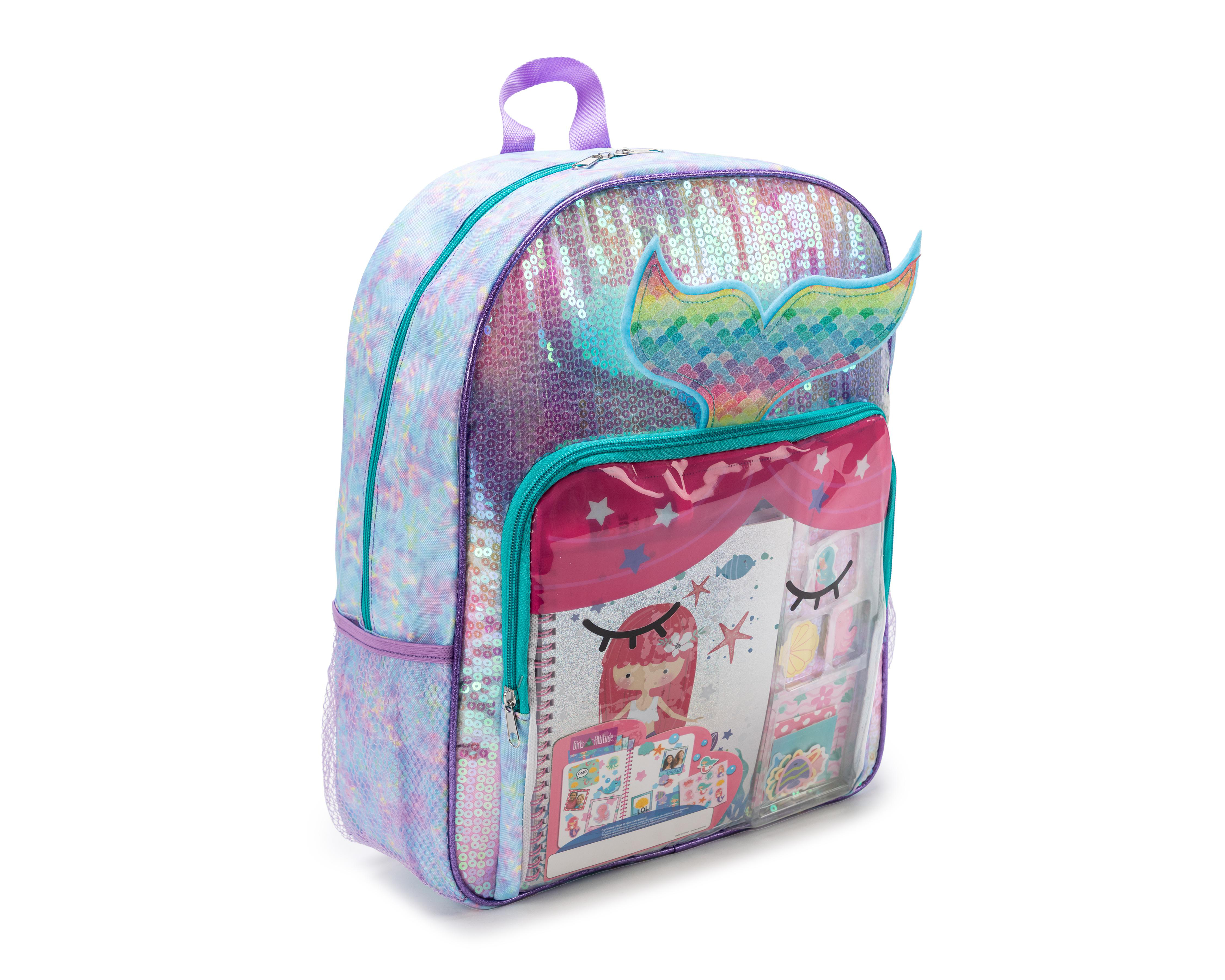 Foto 3 pulgar | Mochila Girls Attitude con Estampado