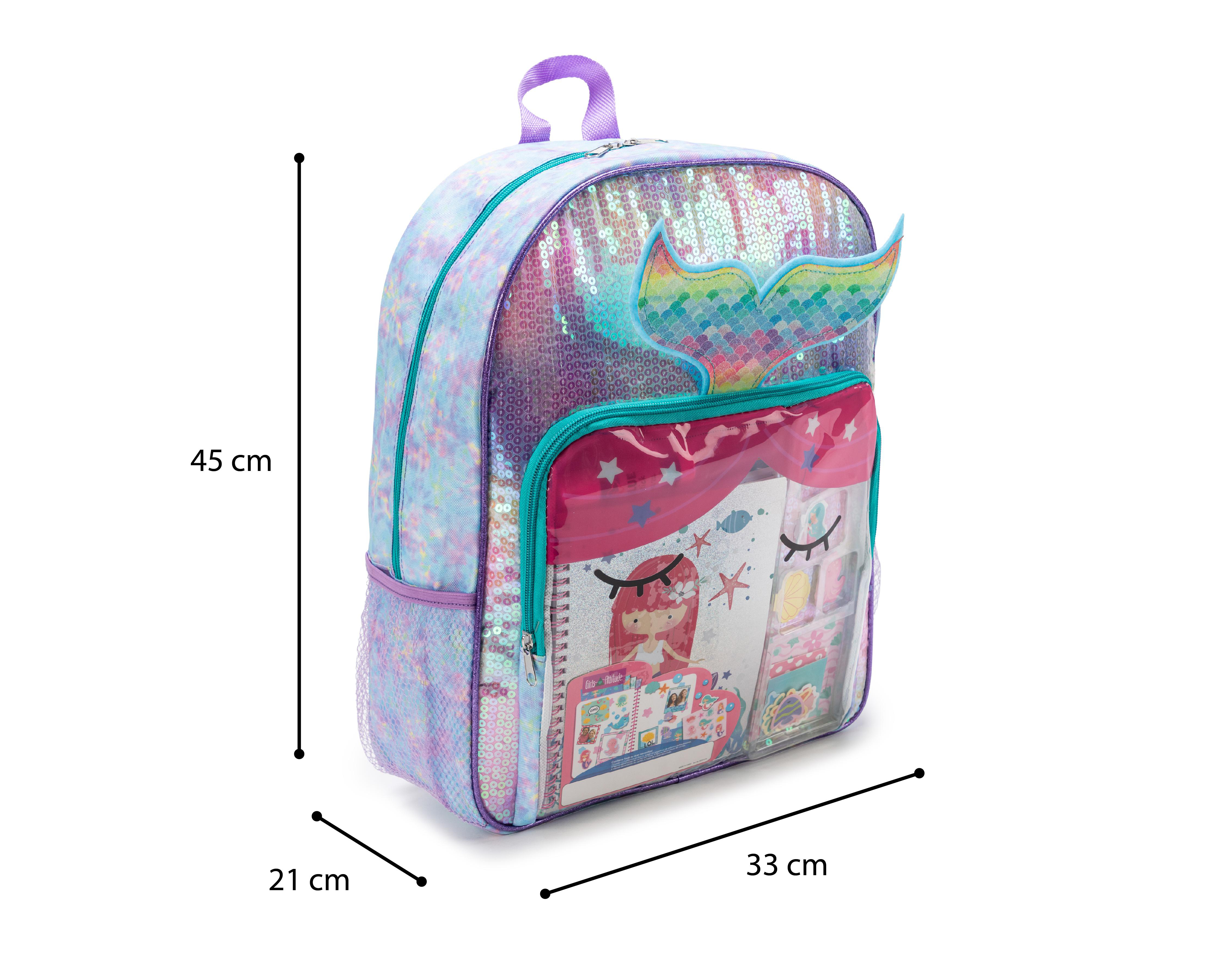 Foto 8 pulgar | Mochila Girls Attitude con Estampado