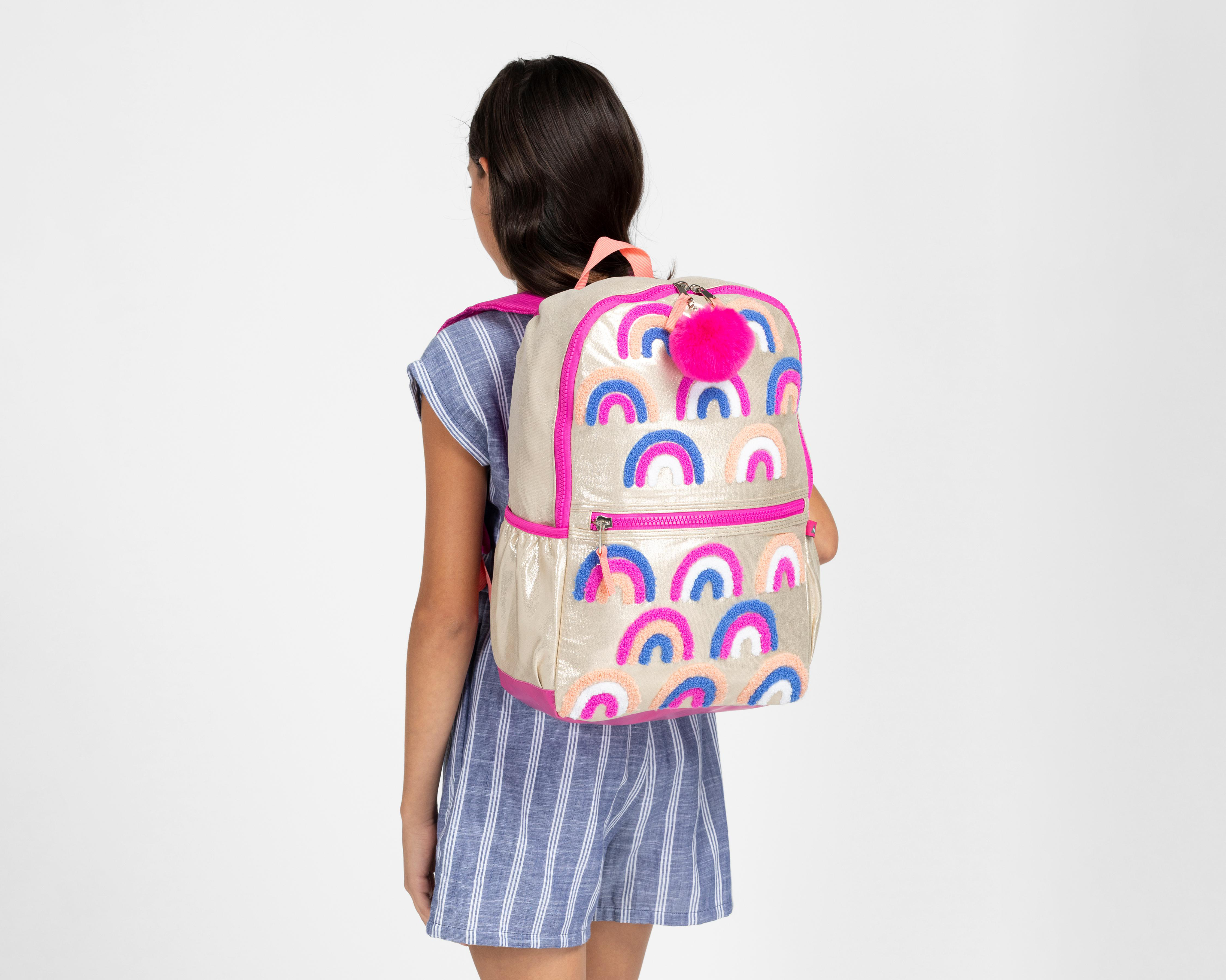 Foto 8 | Mochila Escolar Girls Attitude Dorada