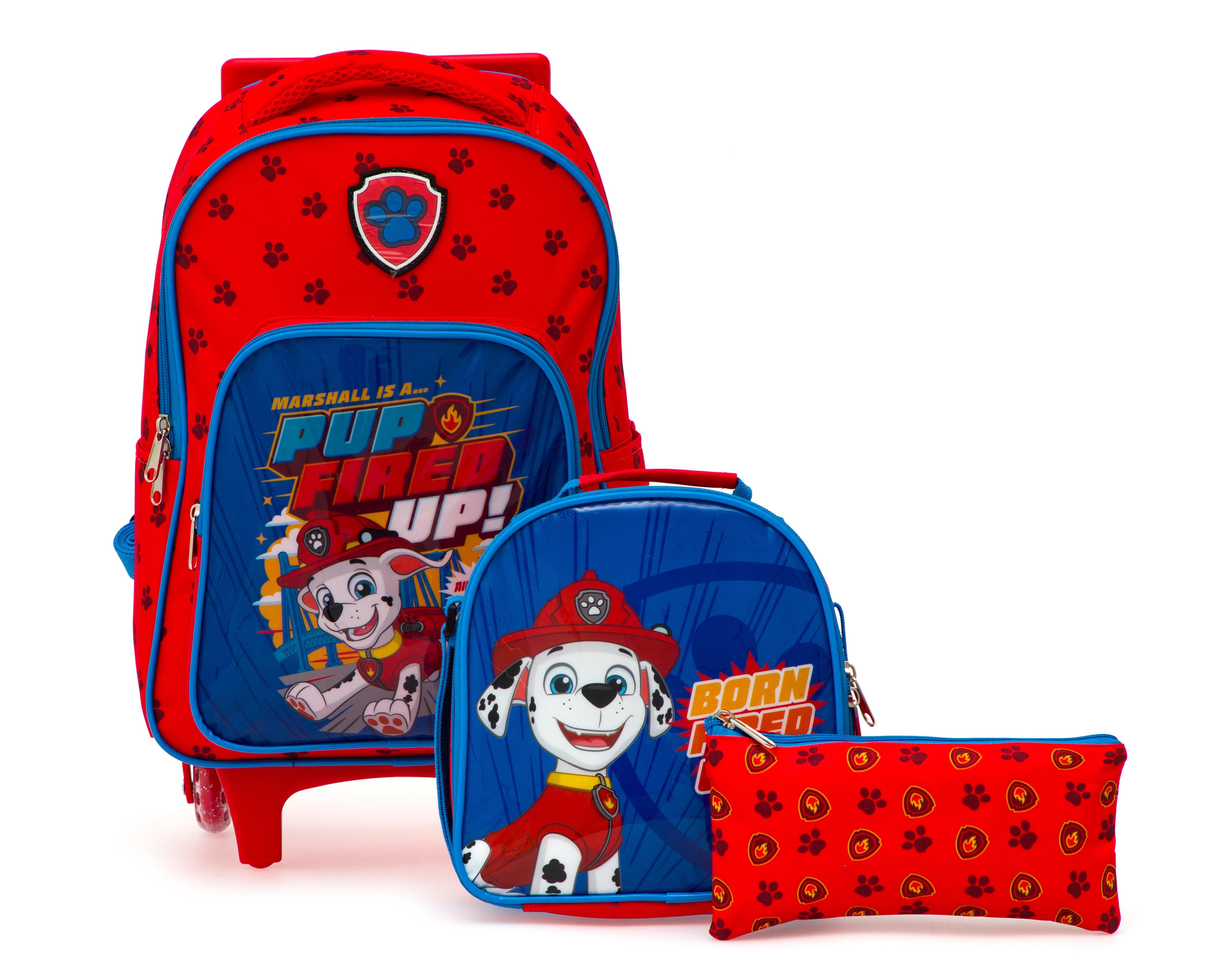 Foto 2 pulgar | Mochila con Ruedas Paw Patrol con Lonchera y Lapicera