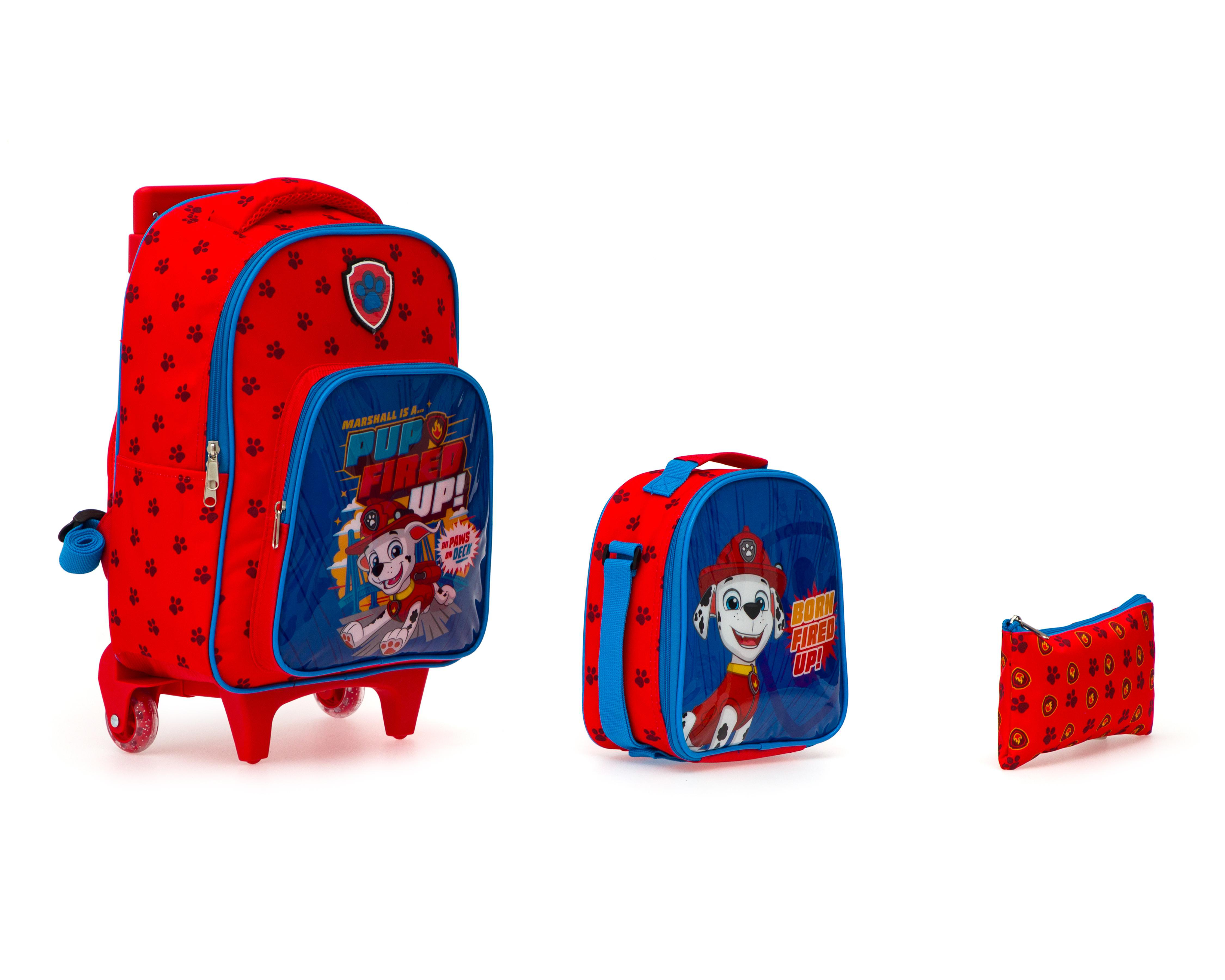 Foto 4 pulgar | Mochila con Ruedas Paw Patrol con Lonchera y Lapicera