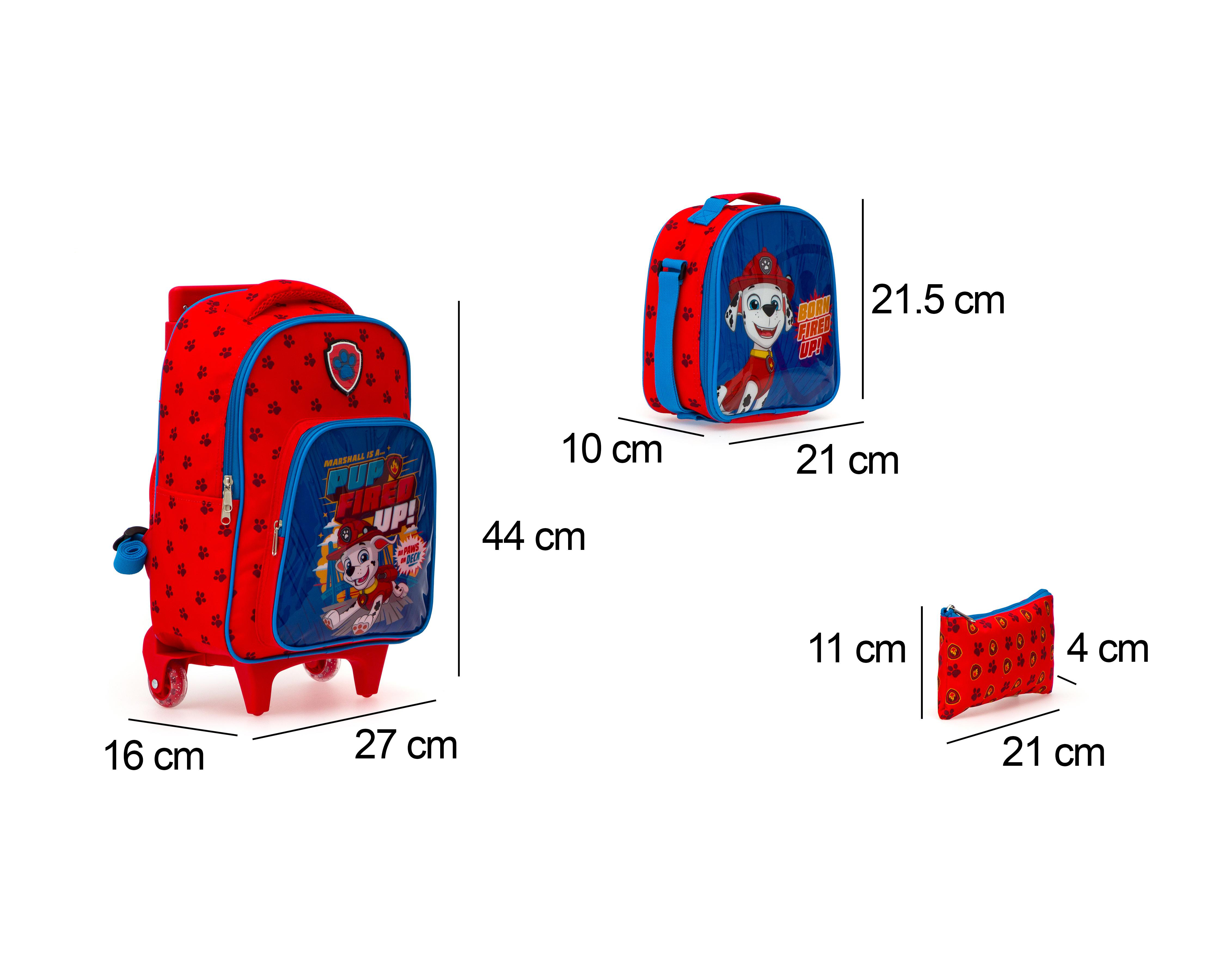 Foto 6 pulgar | Mochila con Ruedas Paw Patrol con Lonchera y Lapicera