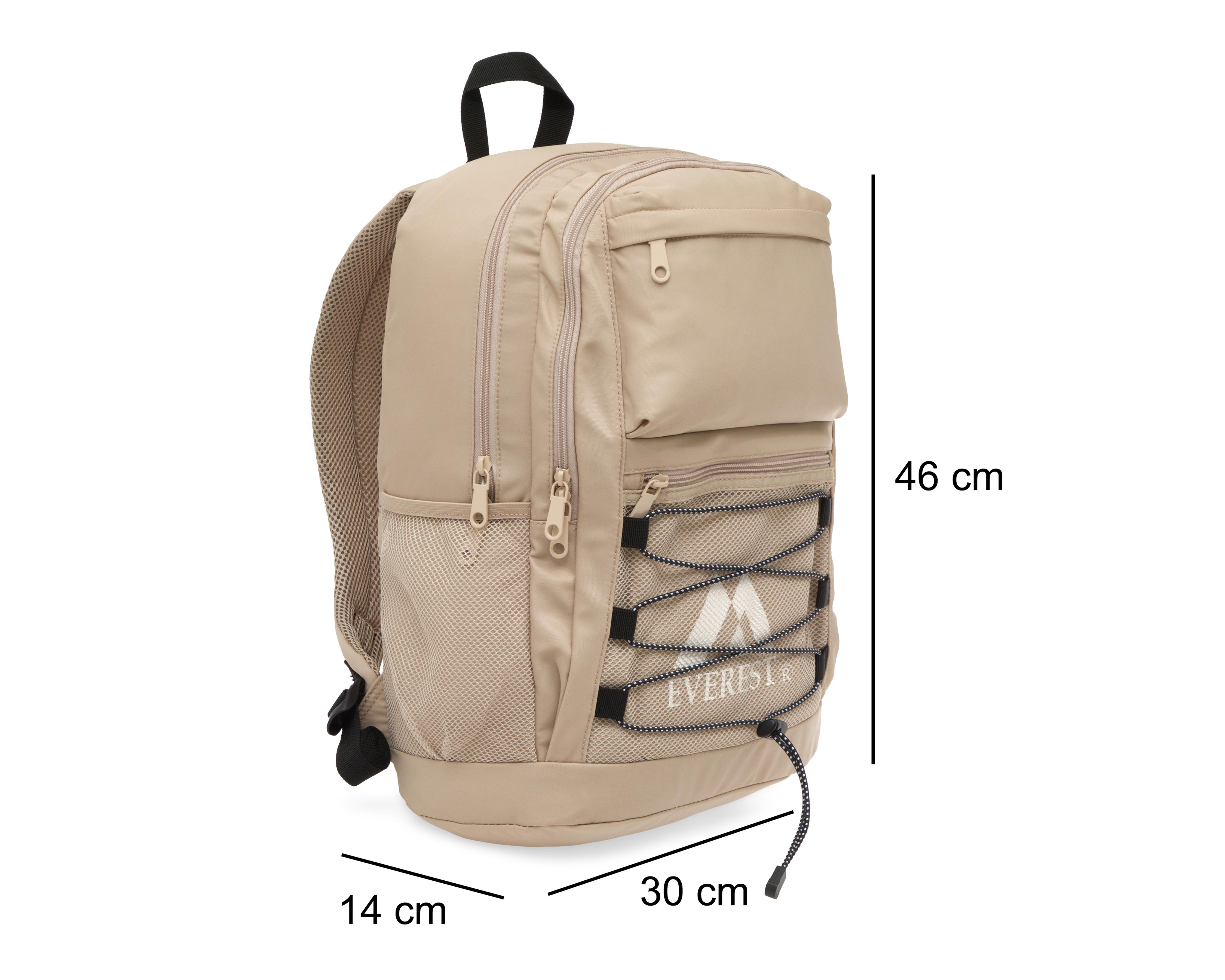 Foto 8 pulgar | Mochila Escolar Everest Beige