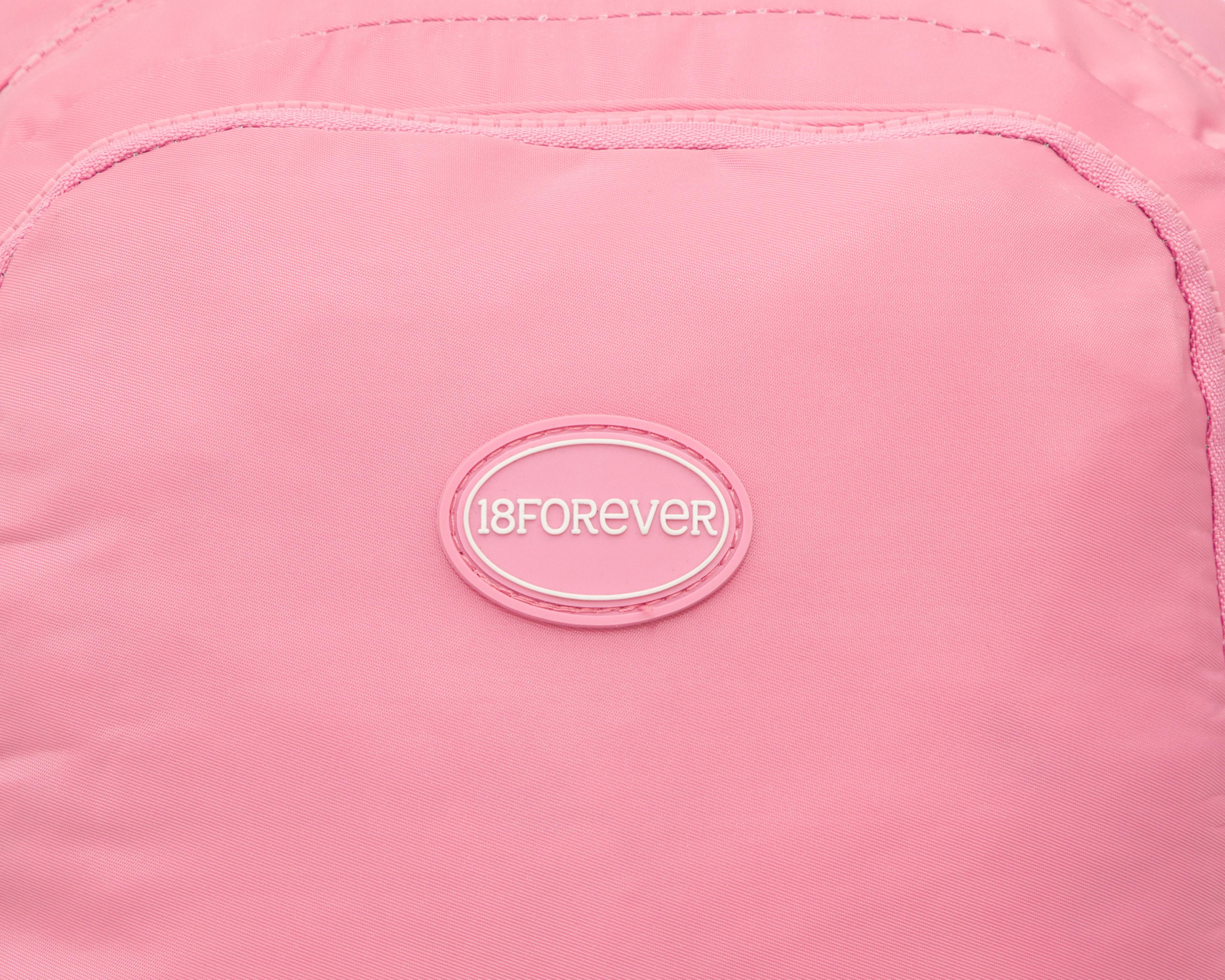 Foto 6 pulgar | Mochila Escolar 18 Forever Rosa