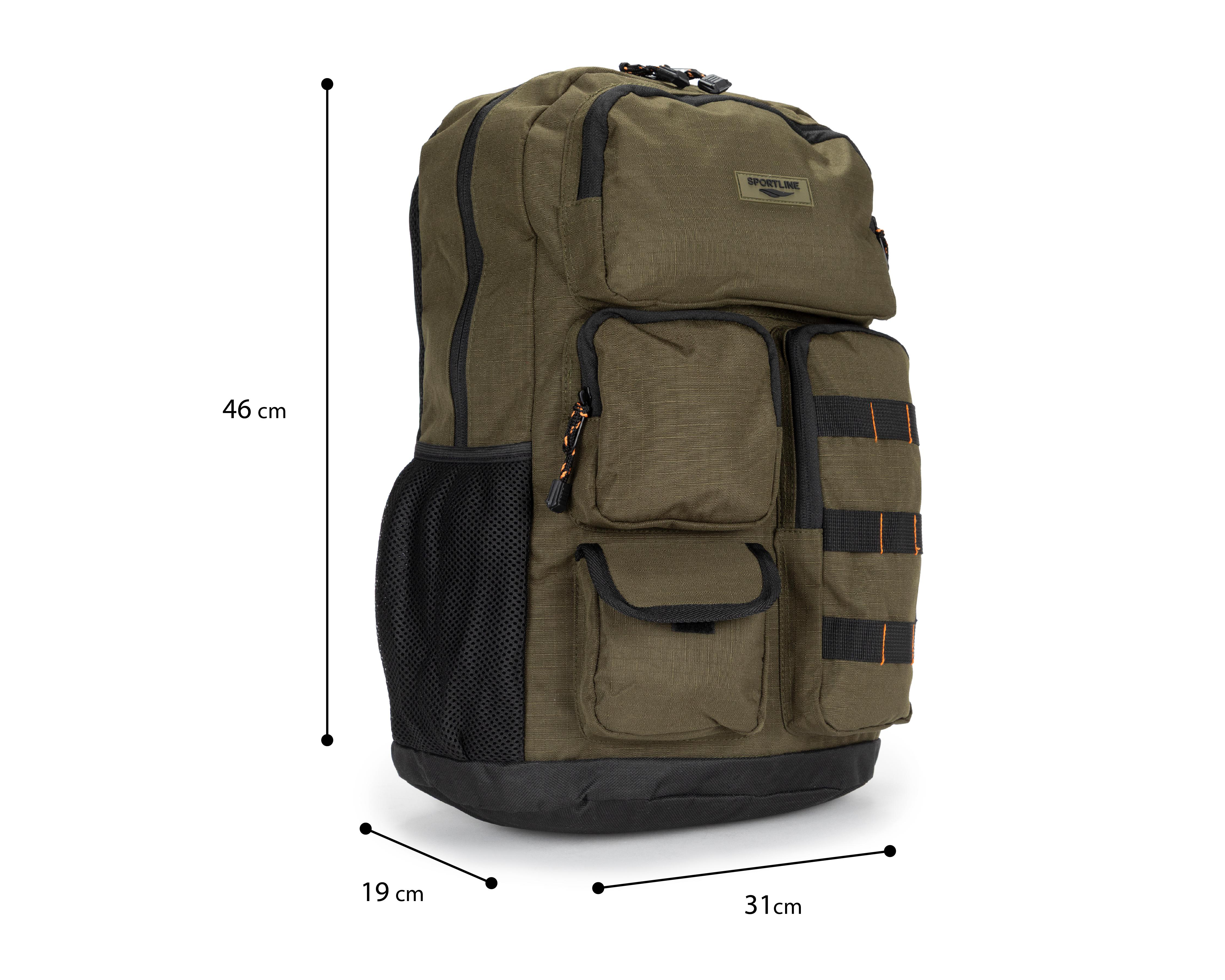 Foto 8 pulgar | Mochila Sportline Verde Olivo