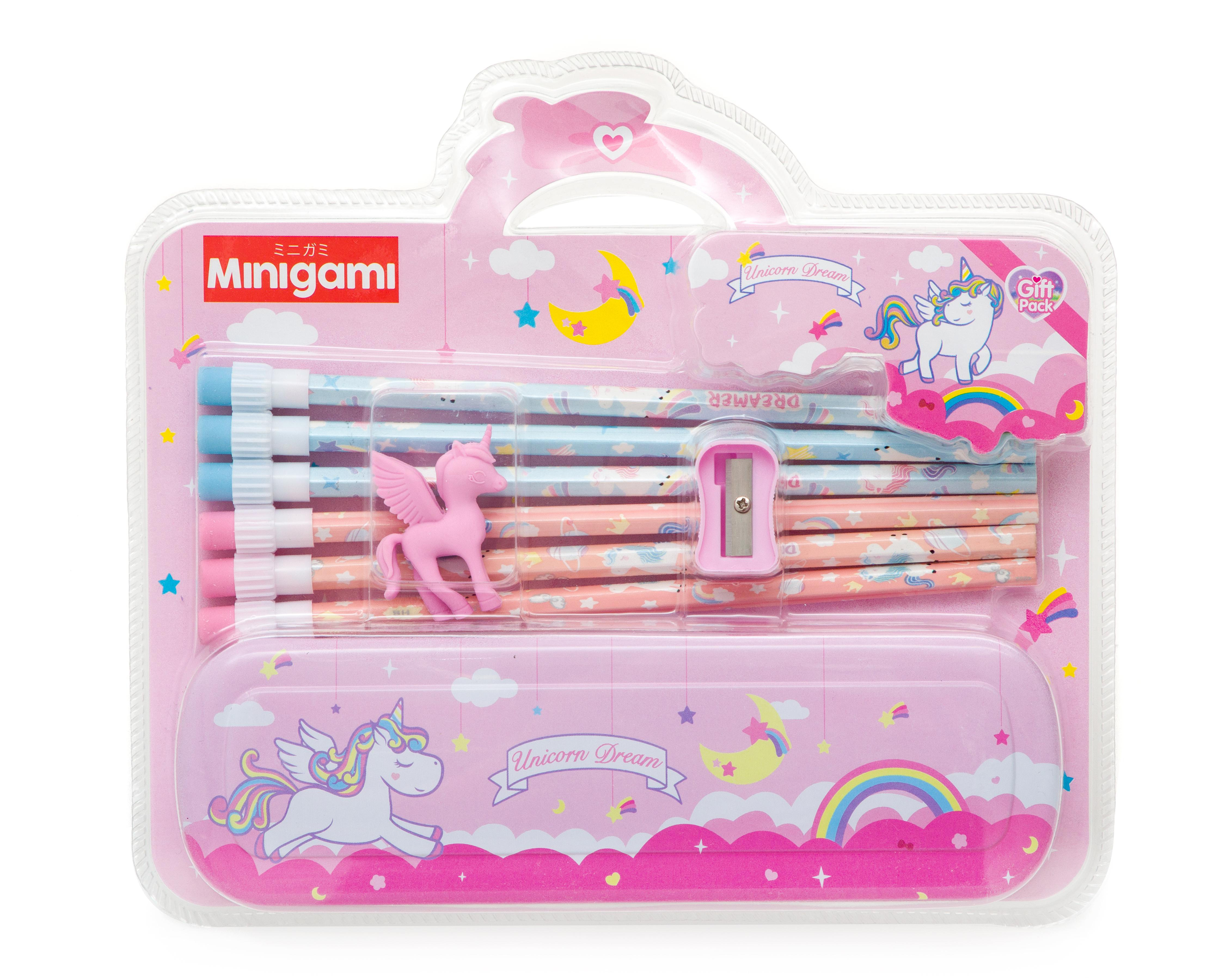Foto 4 pulgar | Lapicera de Unicornio Minigami 9 Piezas