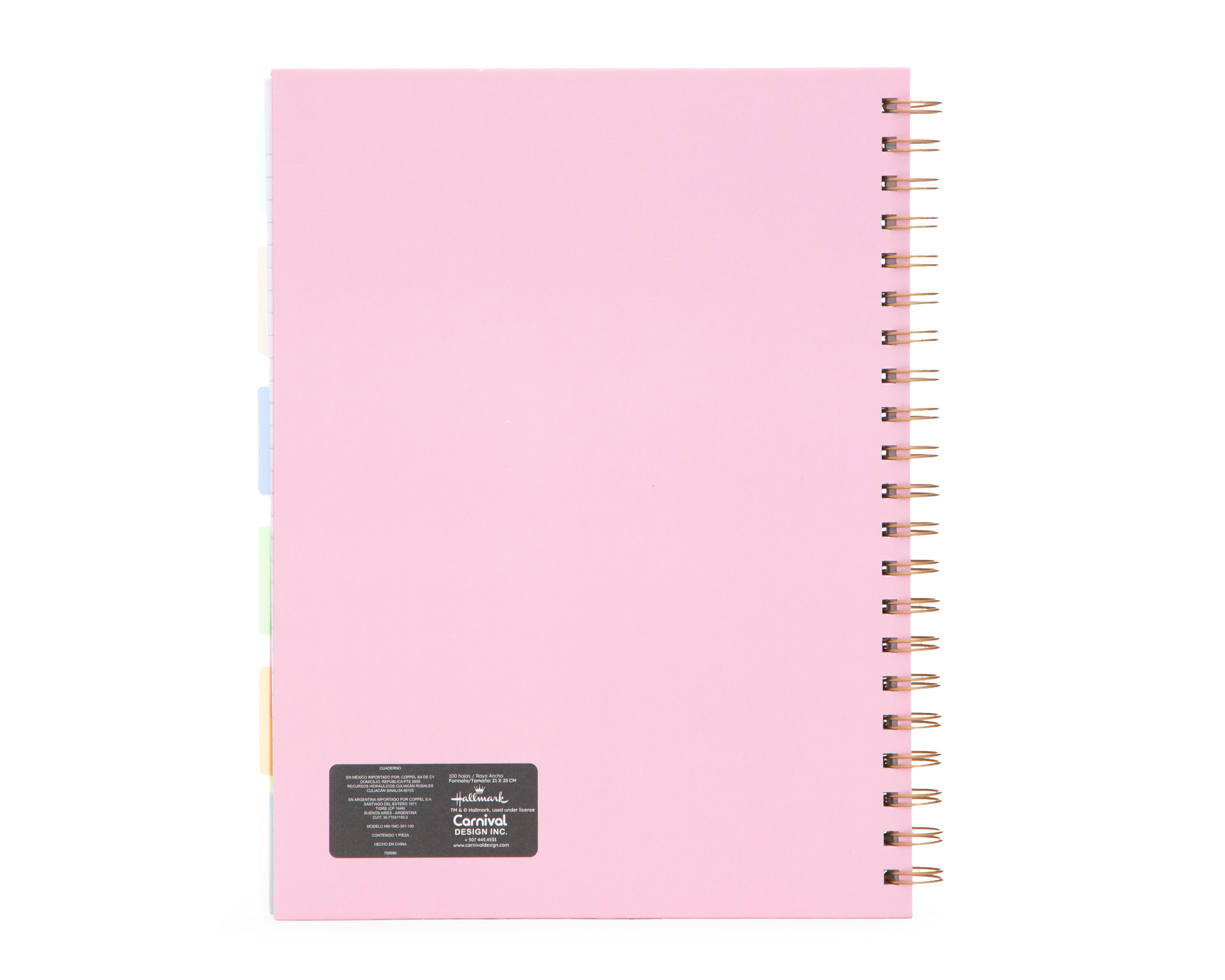 Foto 3 pulgar | Cuaderno Hallmark 100 Hojas
