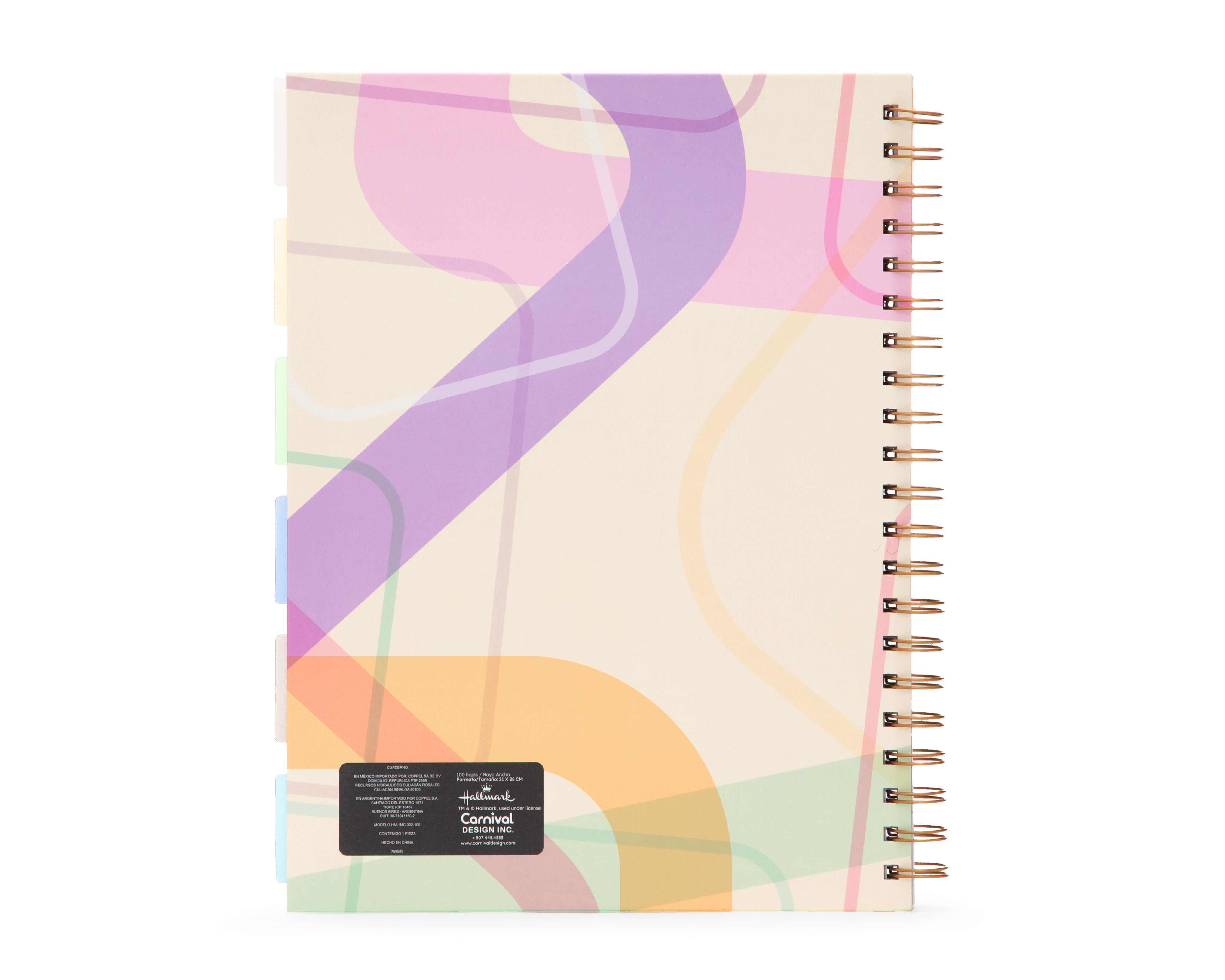 Foto 3 pulgar | Cuaderno Hallmark 100 Hojas