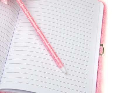 Foto 2 | Libreta y Pluma Minigami Rosa