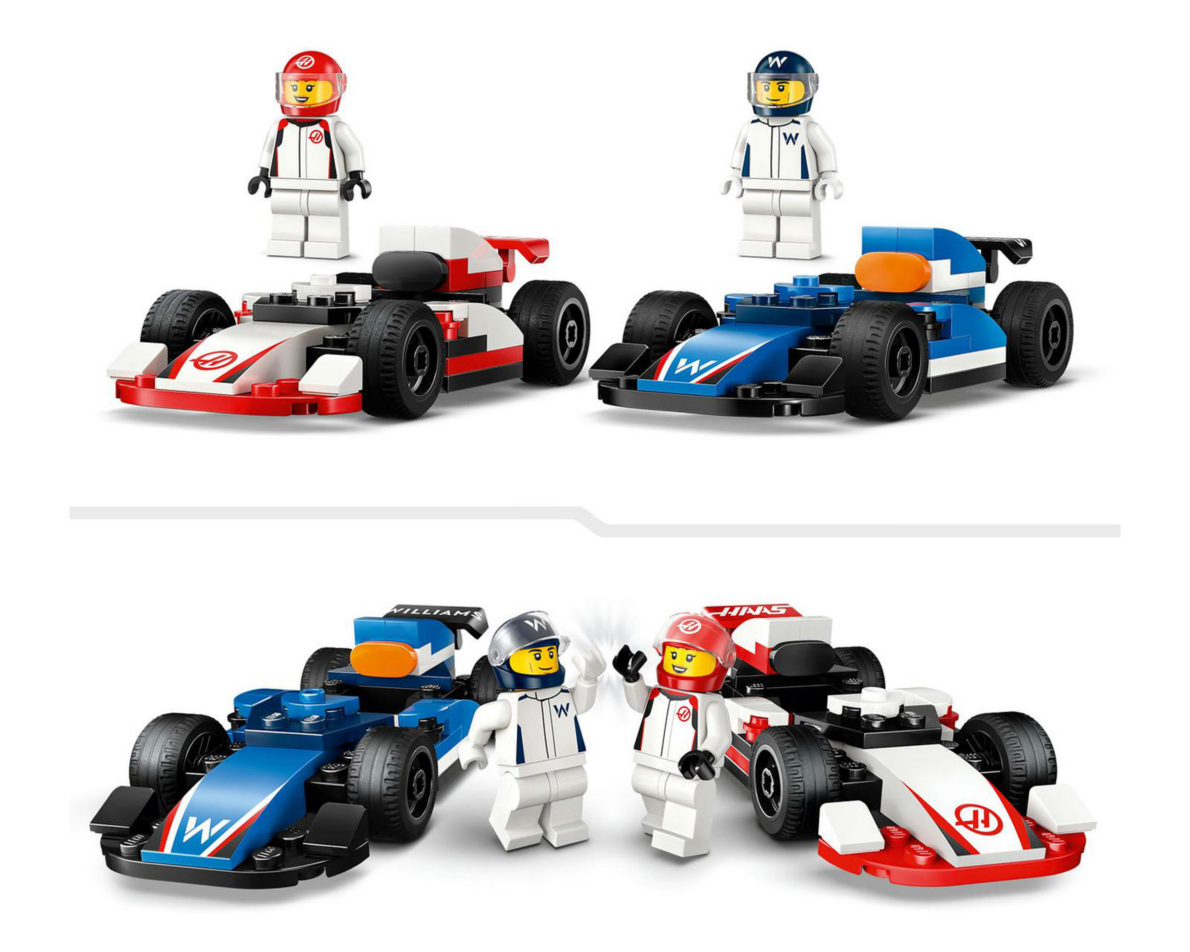 Foto 8 pulgar | LEGO City: Coches de F1 Williams Racing y Haas F1