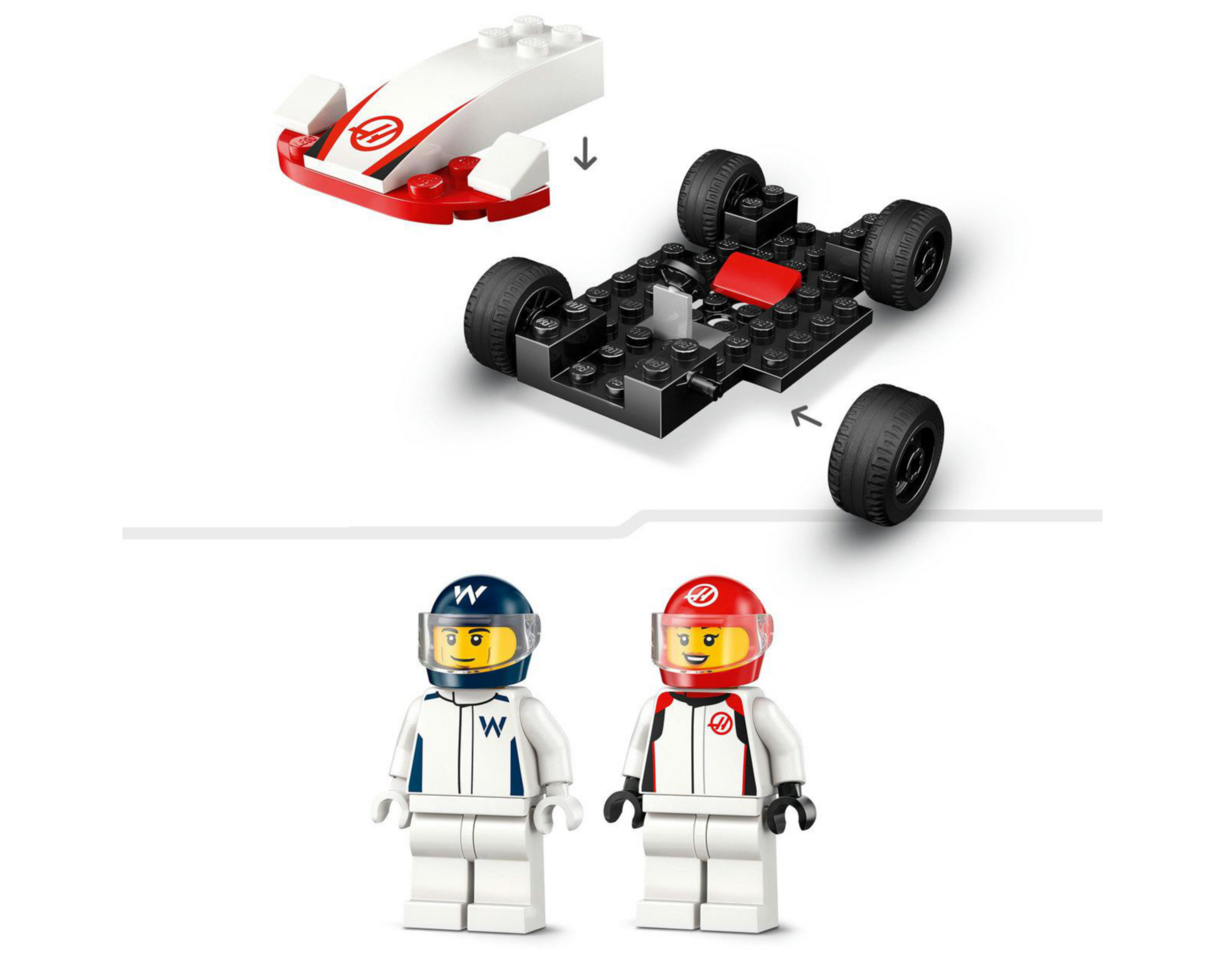 Foto 9 pulgar | LEGO City: Coches de F1 Williams Racing y Haas F1