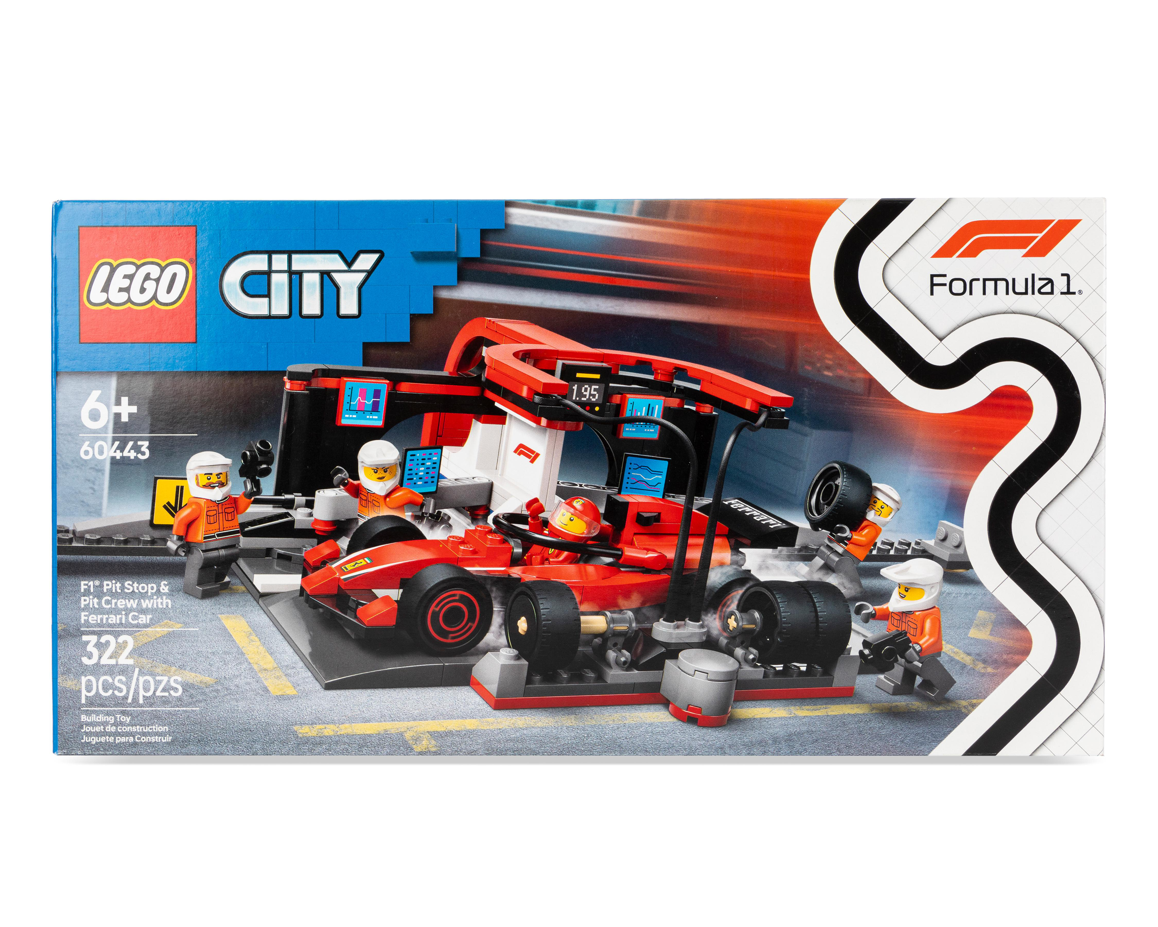 Foto 2 pulgar | LEGO Parada en Boxes de F1 y Equipo de Mecánicos con Coche Ferrari