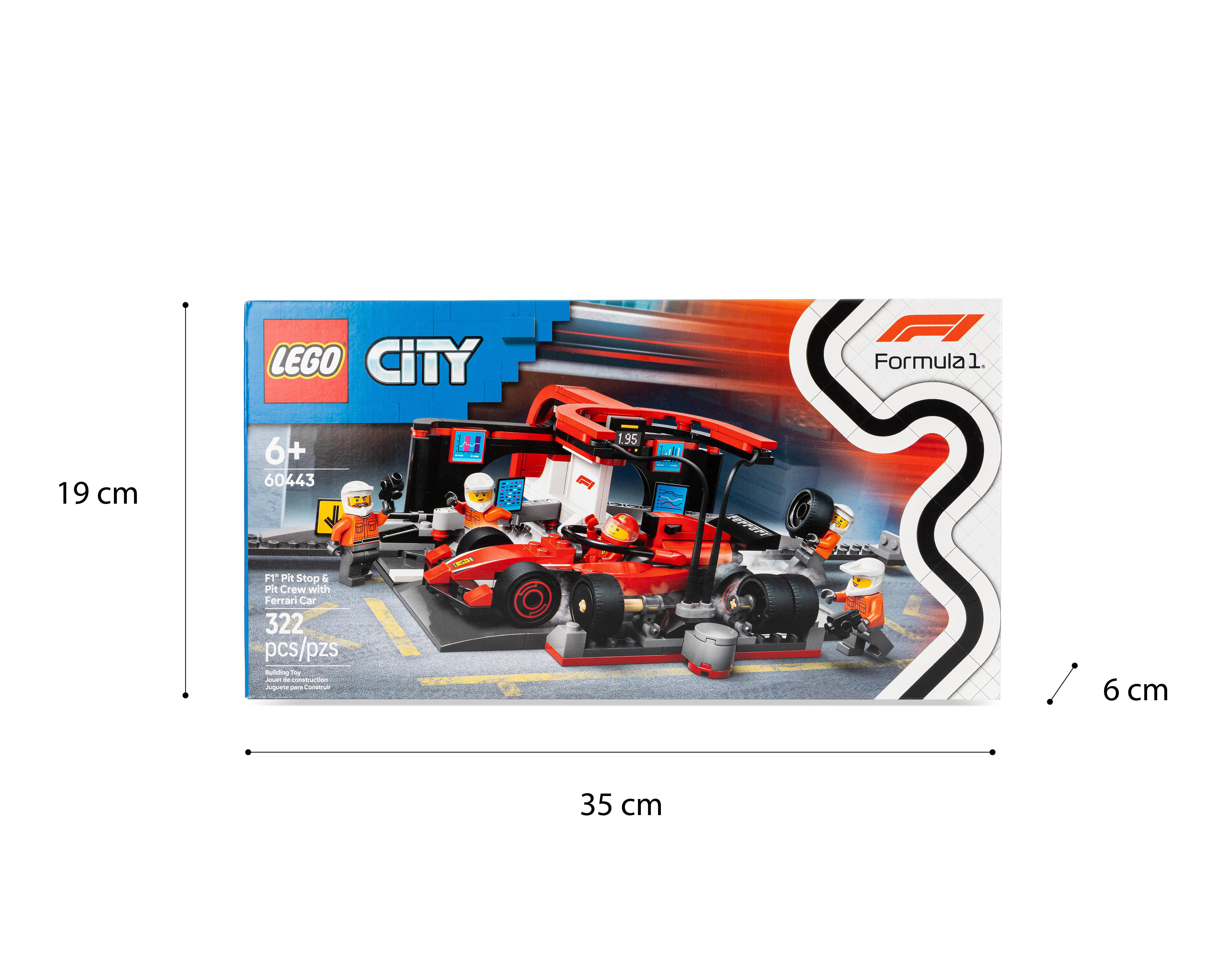 Foto 4 pulgar | LEGO Parada en Boxes de F1 y Equipo de Mecánicos con Coche Ferrari