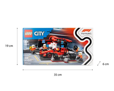 Foto 3 | LEGO Parada en Boxes de F1 y Equipo de Mecánicos con Coche Ferrari