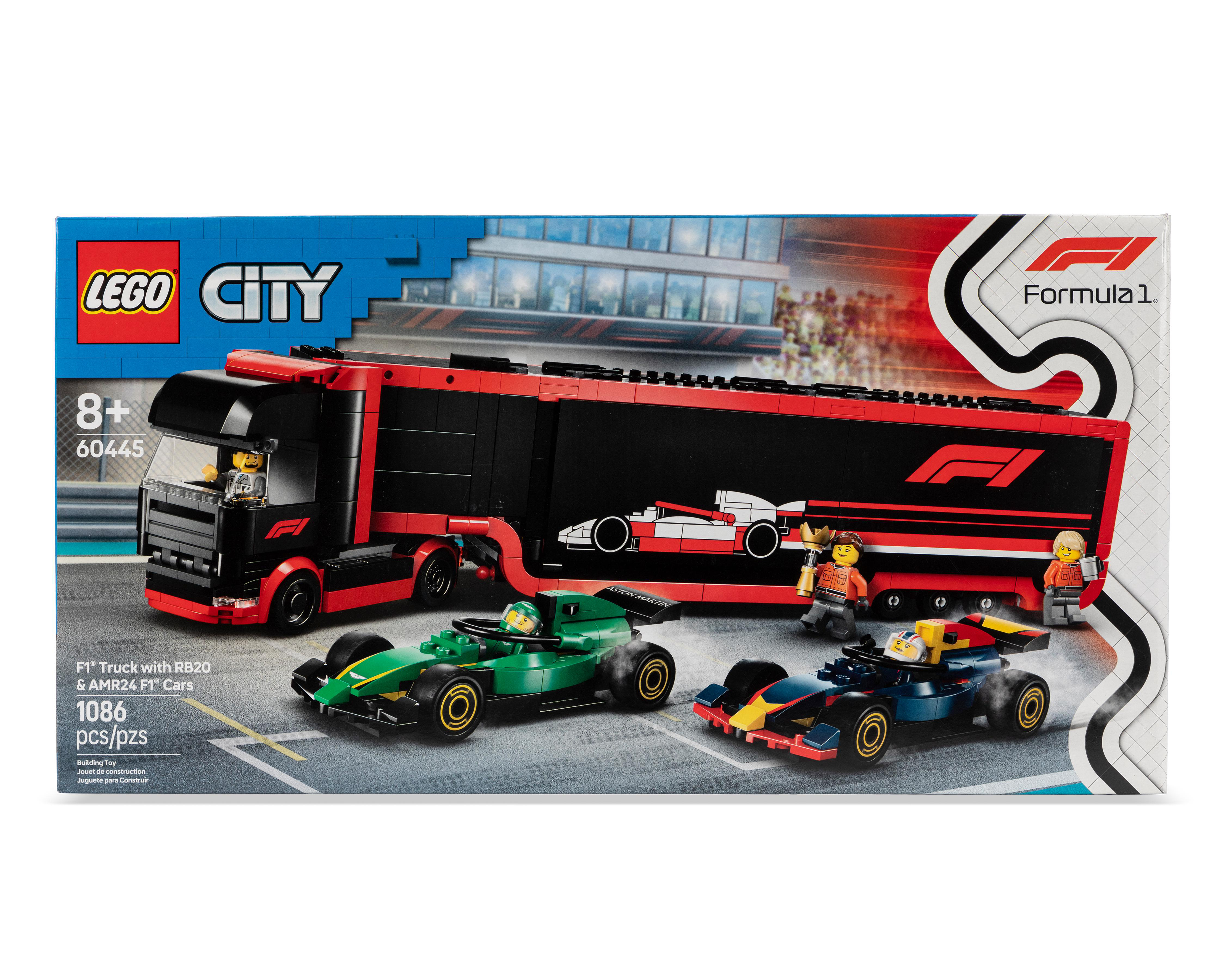 LEGO City: Camión de F1 con Coches de F1 RB20 y AMR24