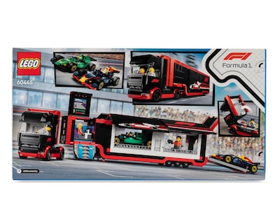 Foto 2 | LEGO City: Camión de F1 con Coches de F1 RB20 y AMR24