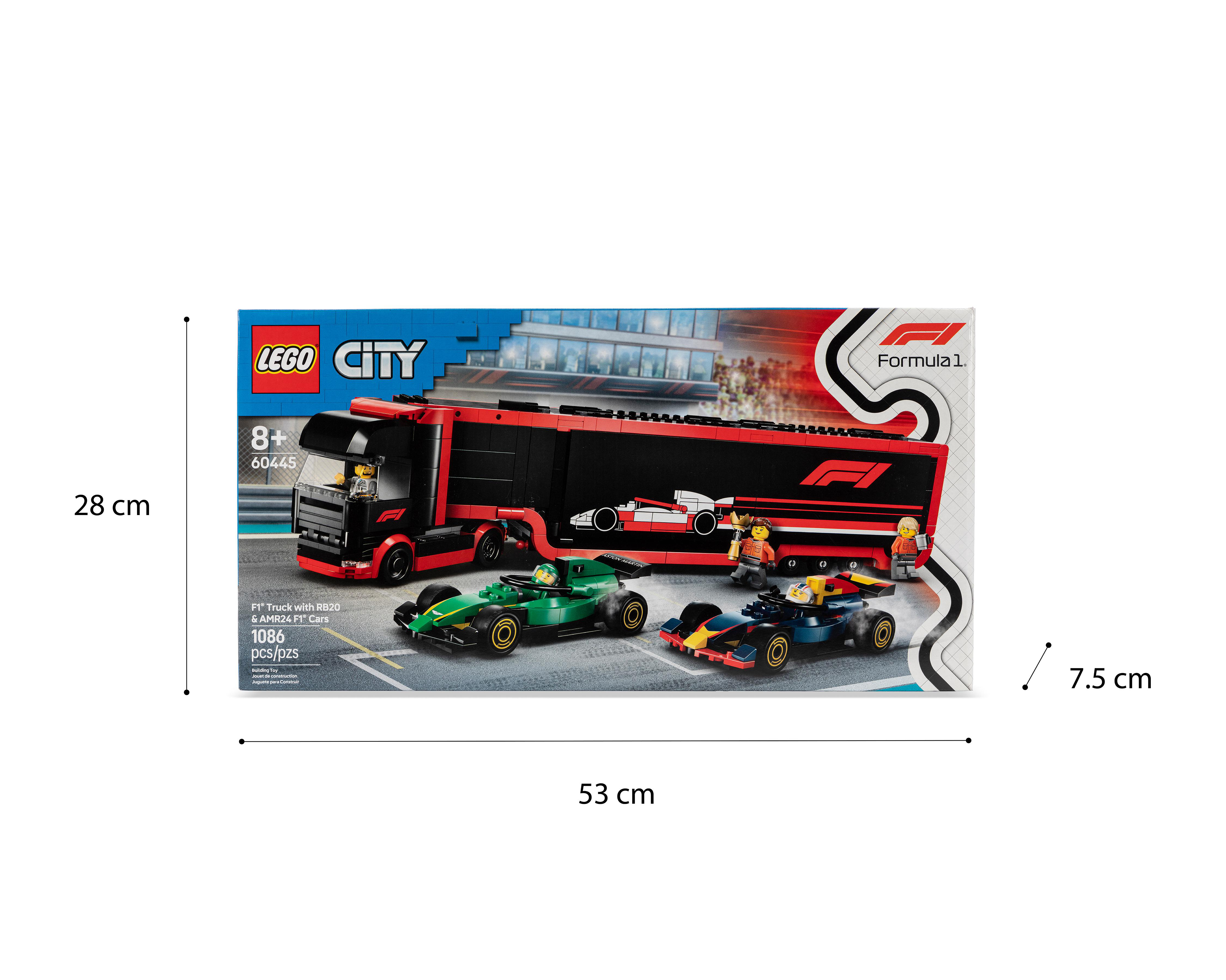 Foto 5 pulgar | LEGO City: Camión de F1 con Coches de F1 RB20 y AMR24