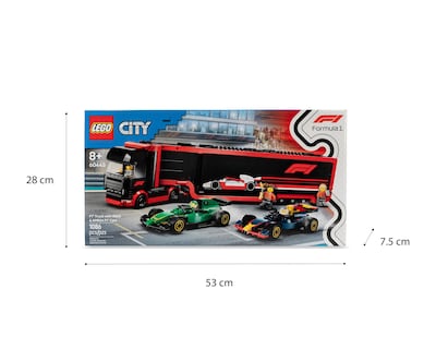 Foto 4 | LEGO City: Camión de F1 con Coches de F1 RB20 y AMR24