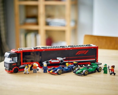 Foto 6 | LEGO City: Camión de F1 con Coches de F1 RB20 y AMR24