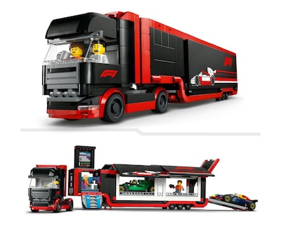 Foto 7 | LEGO City: Camión de F1 con Coches de F1 RB20 y AMR24