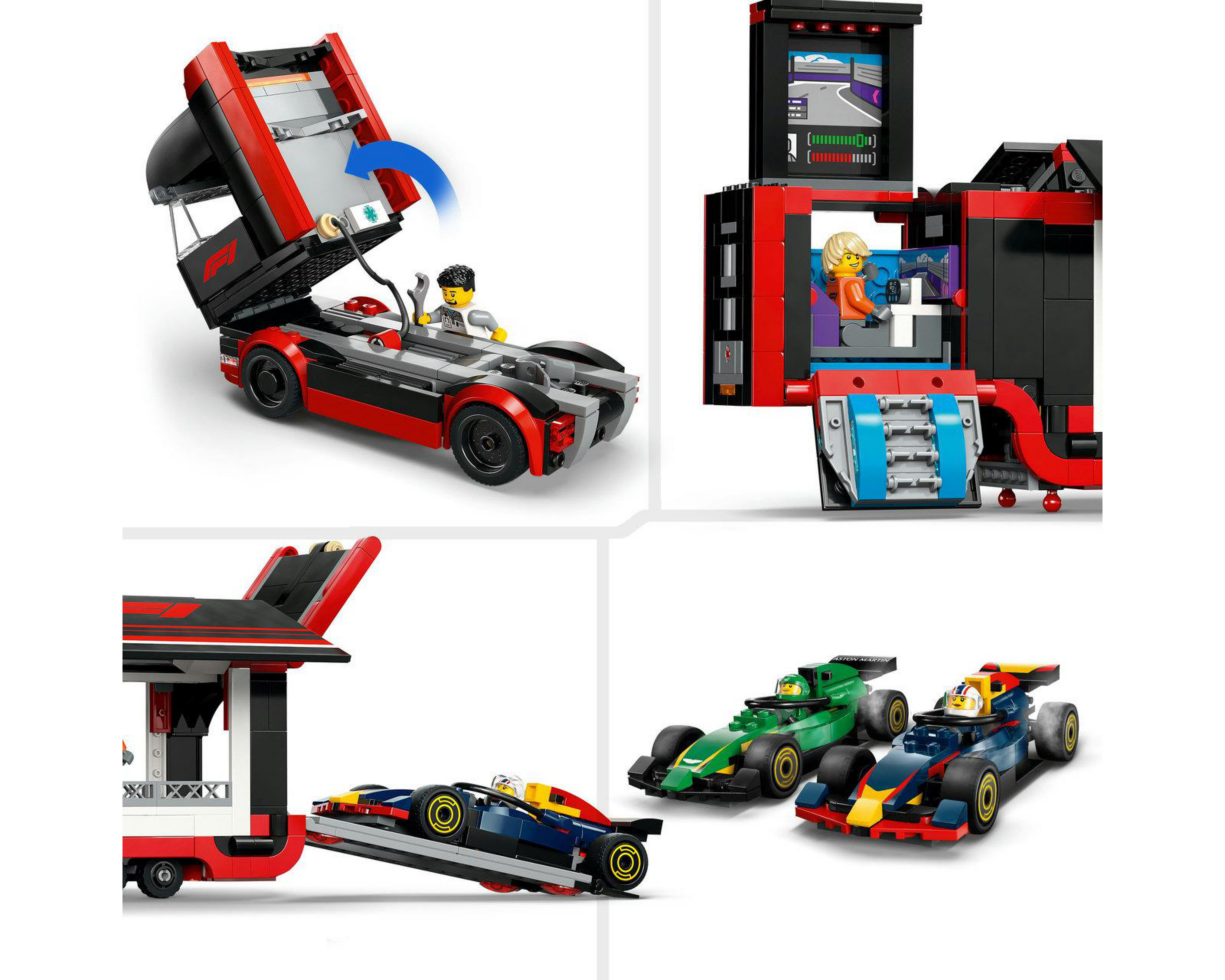 Foto 9 pulgar | LEGO City: Camión de F1 con Coches de F1 RB20 y AMR24