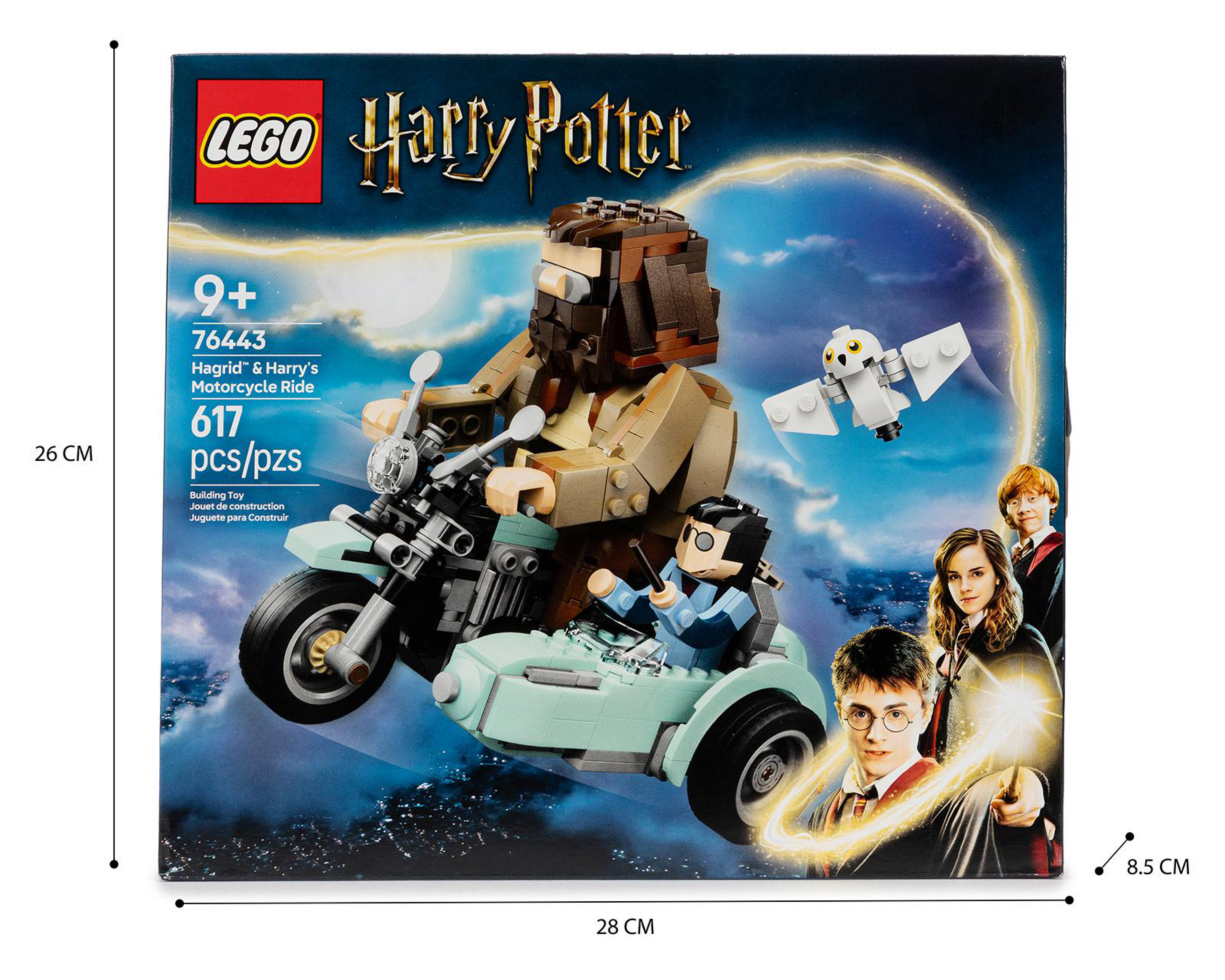 Foto 11 pulgar | LEGO Harry Potter: Viaje en Moto de Hagrid y Harry