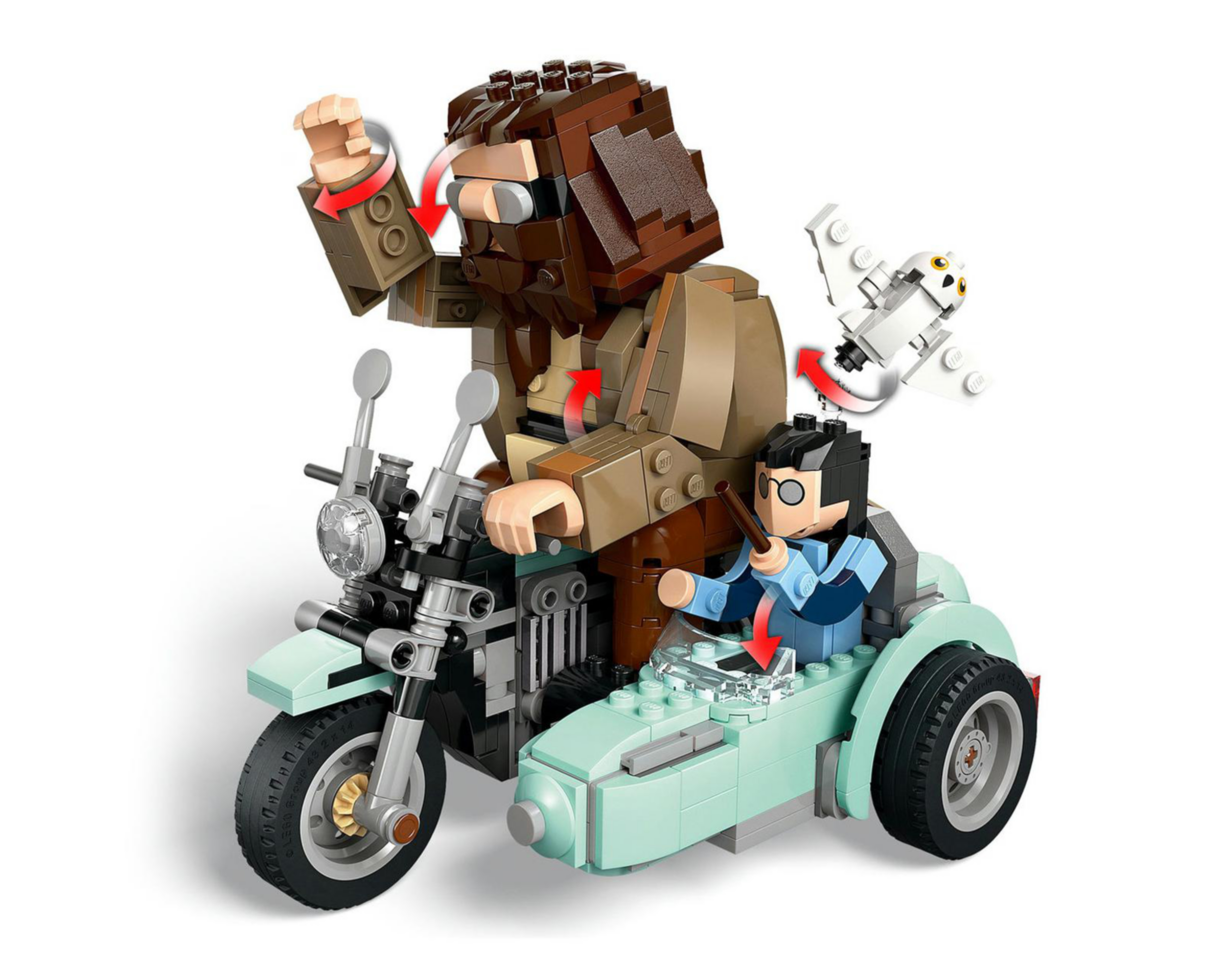 Foto 8 pulgar | LEGO Harry Potter: Viaje en Moto de Hagrid y Harry
