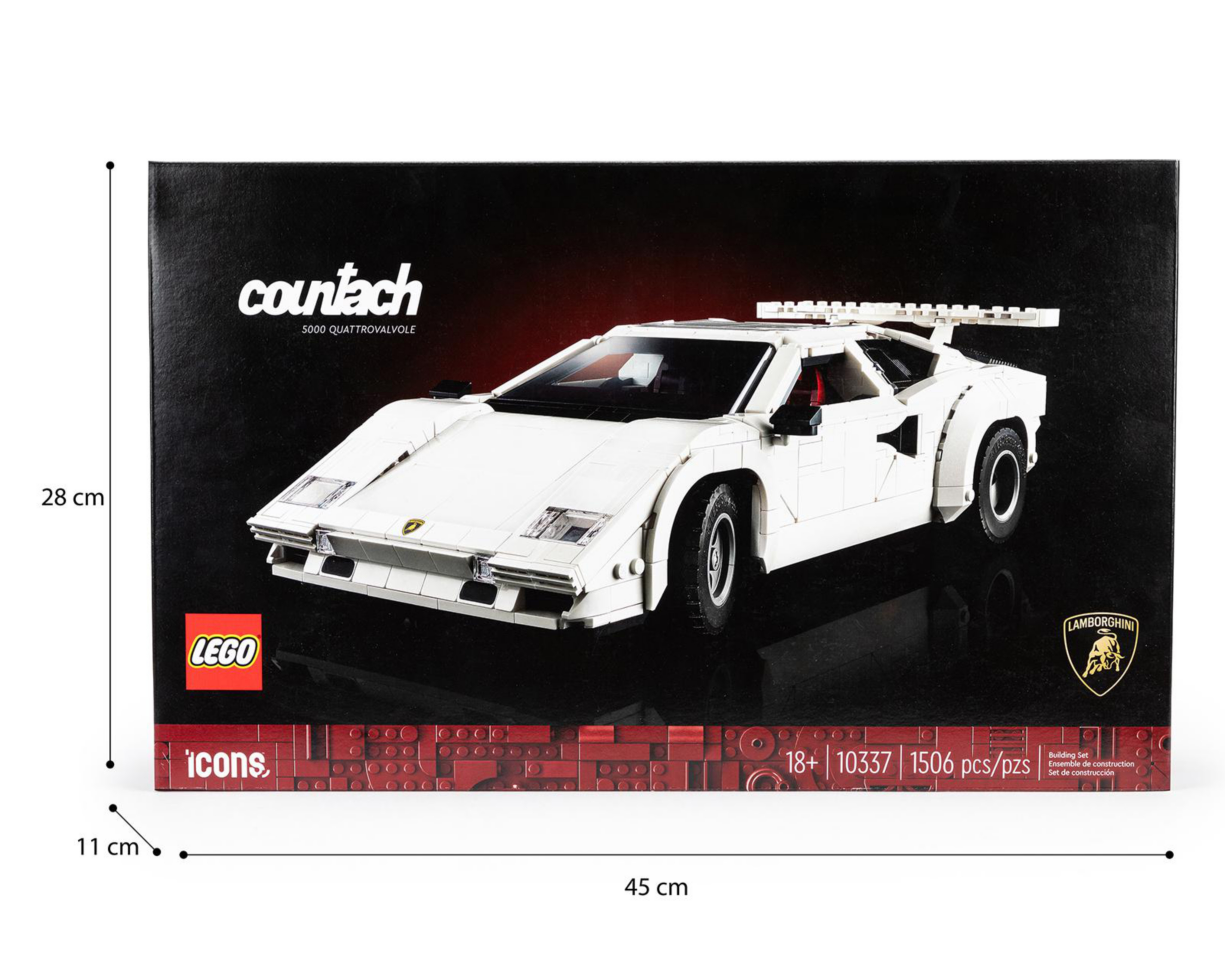Foto 11 pulgar | LEGO Icons: Lamborghini Countach 5000 Quattrovalvole
