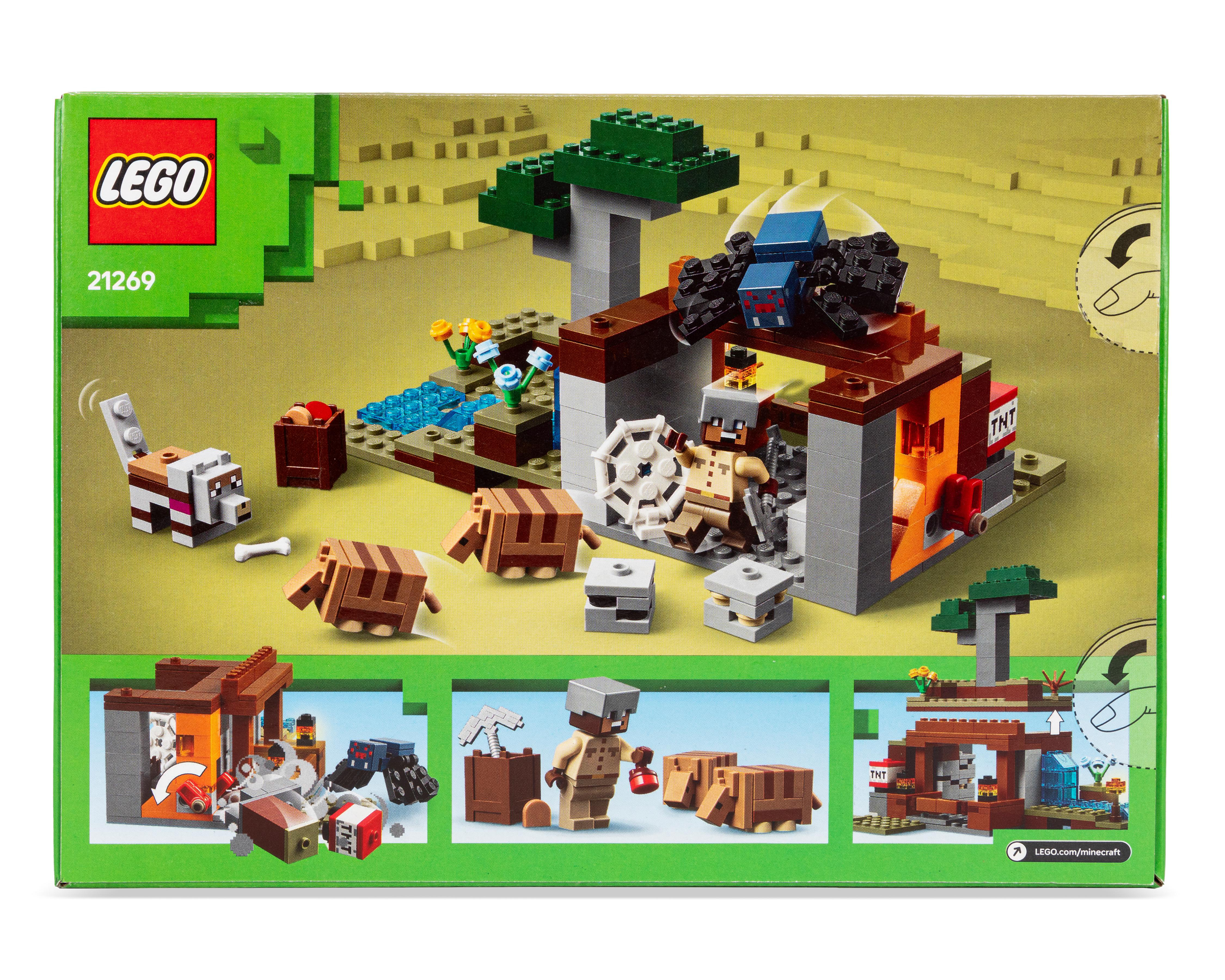 Foto 2 | LEGO Minecraft: La Expedición a la Mina del Armadillo