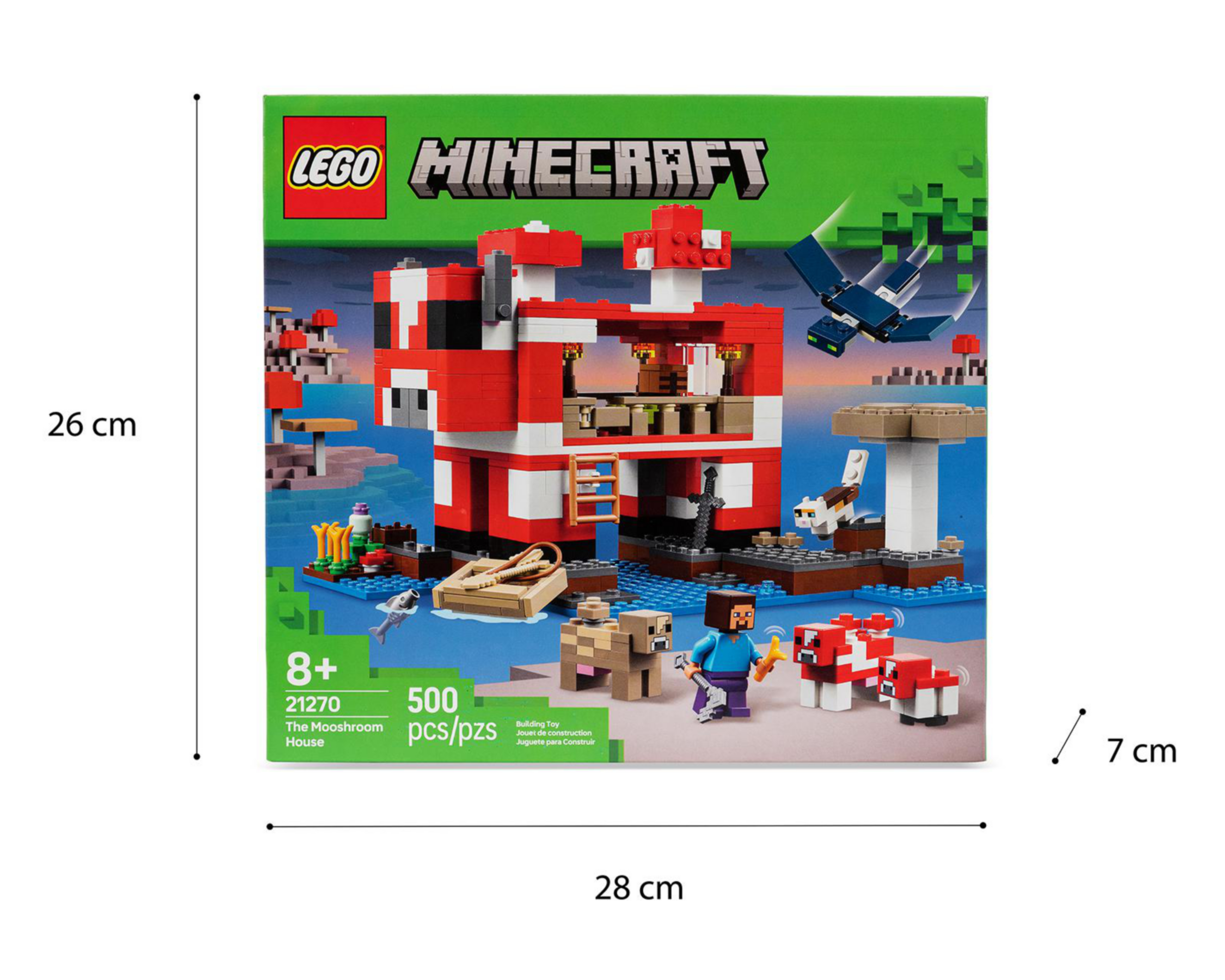 Foto 11 pulgar | LEGO Minecraft: La Casa Champiñón