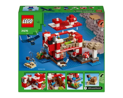 Foto 9 | LEGO Minecraft: La Casa Champiñón