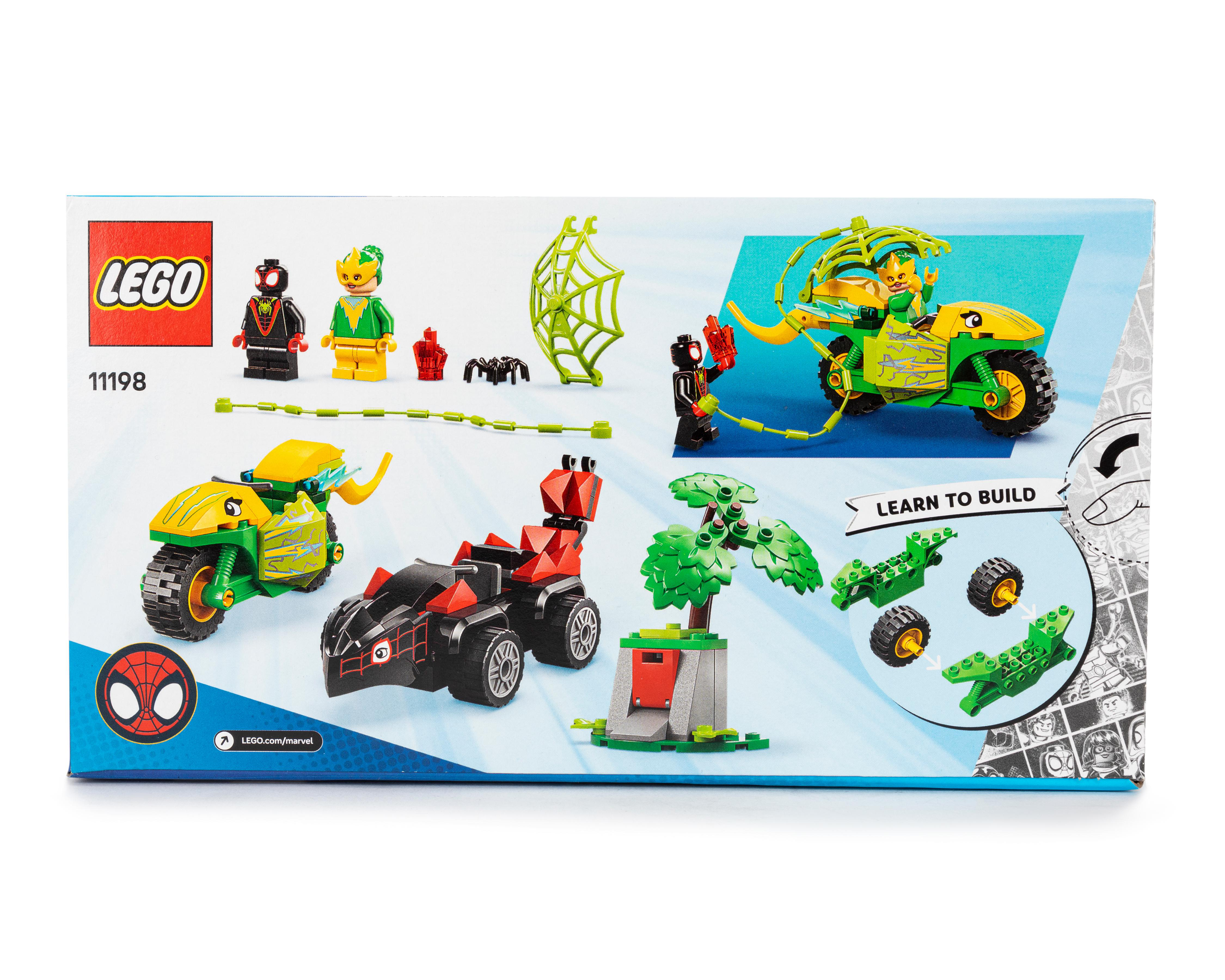 Foto 2 | LEGO Marvel Spin y Electro: Duelo de Vehículos Dinosaurio