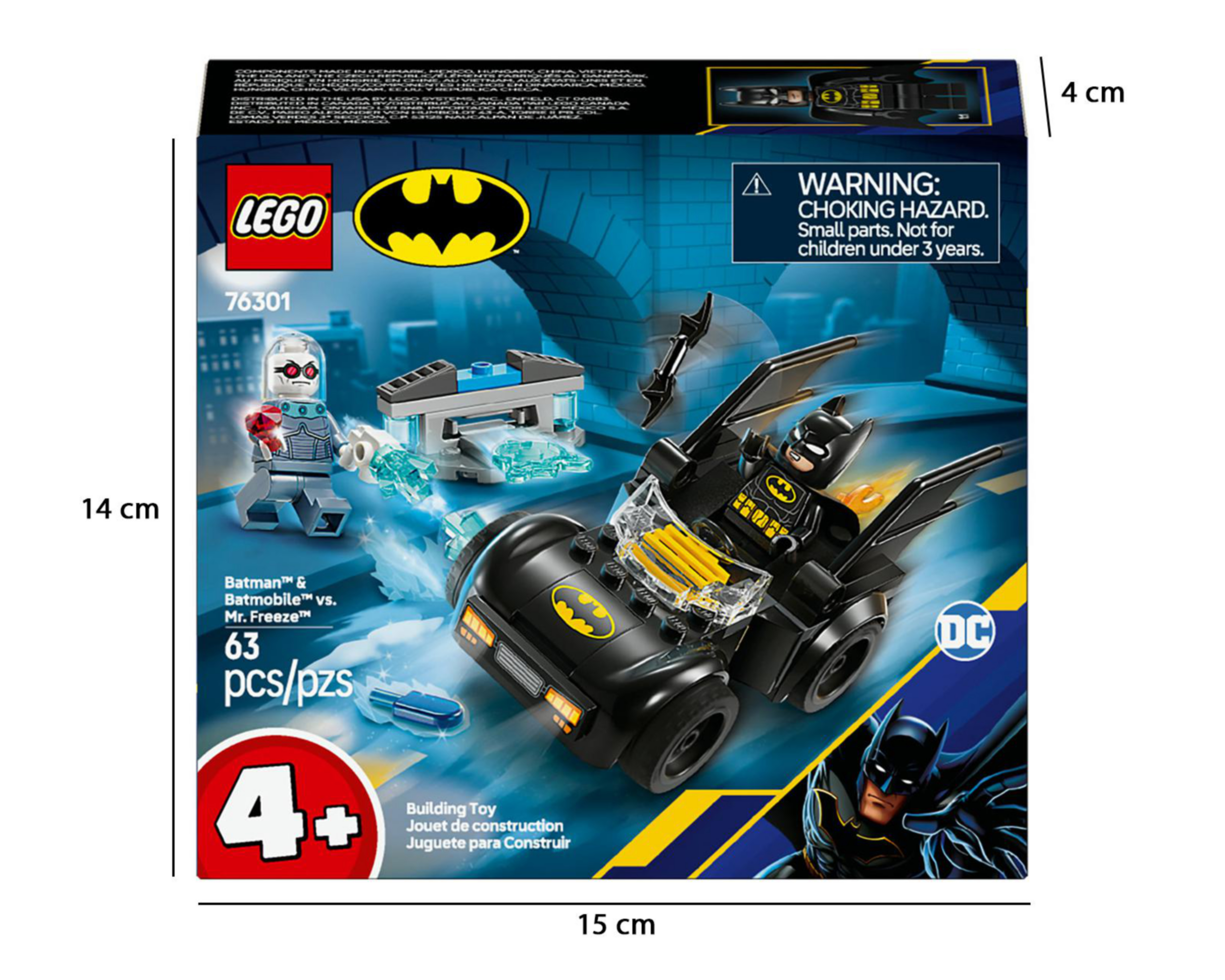 Foto 11 pulgar | LEGO DC: Batman y Batmóvil vs. Mr. Freeze