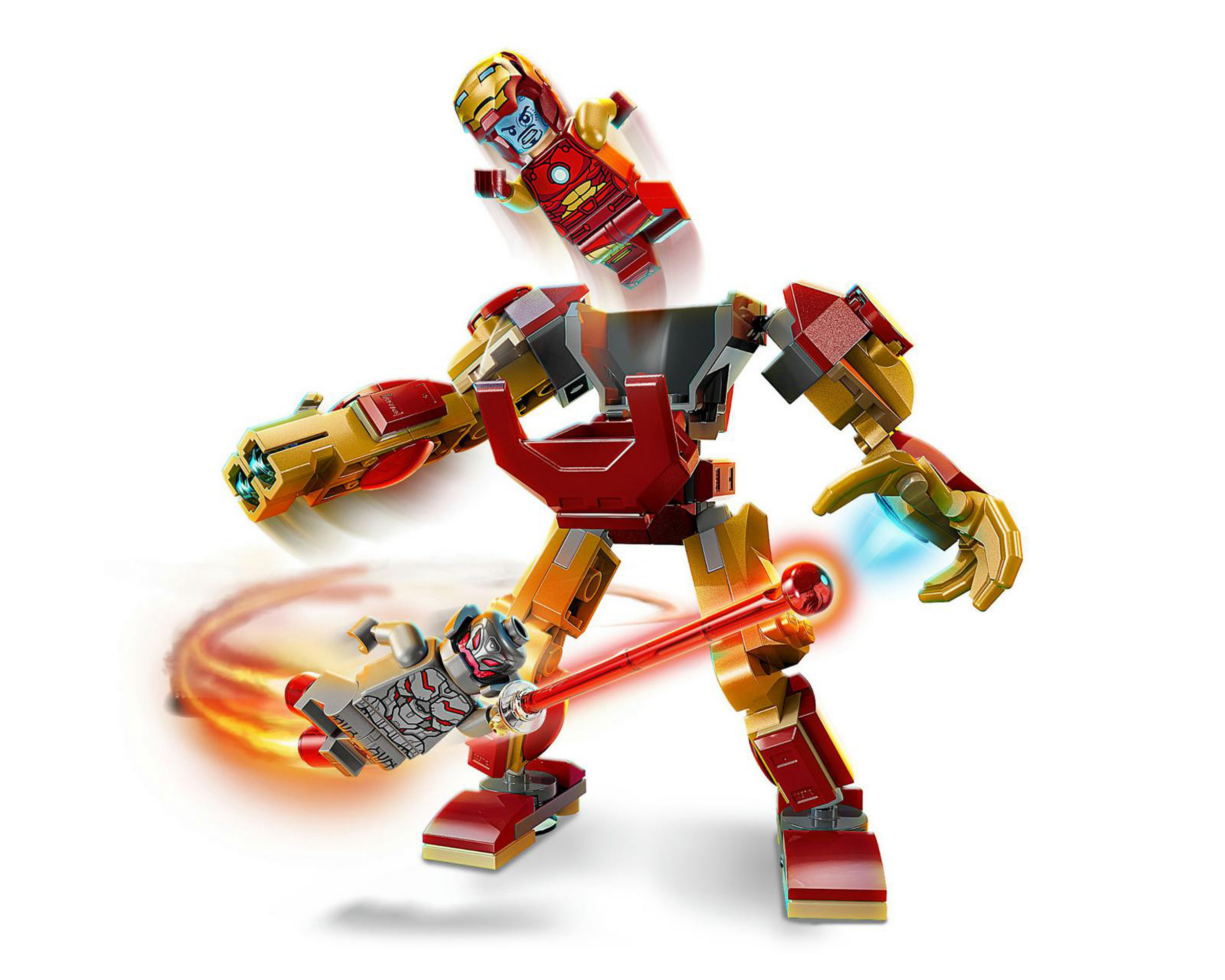 Foto 8 pulgar | LEGO Marvel: Armadura Robótica de Iron Man vs. Ultrón