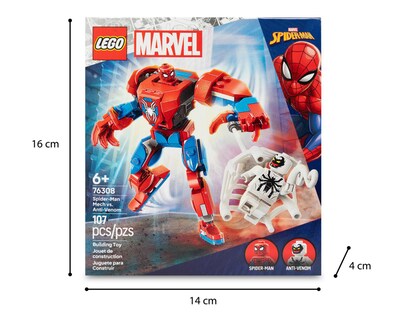 Foto 10 | LEGO Marvel: Armadura Robótica de Spider-Man vs. el Anti-Venom