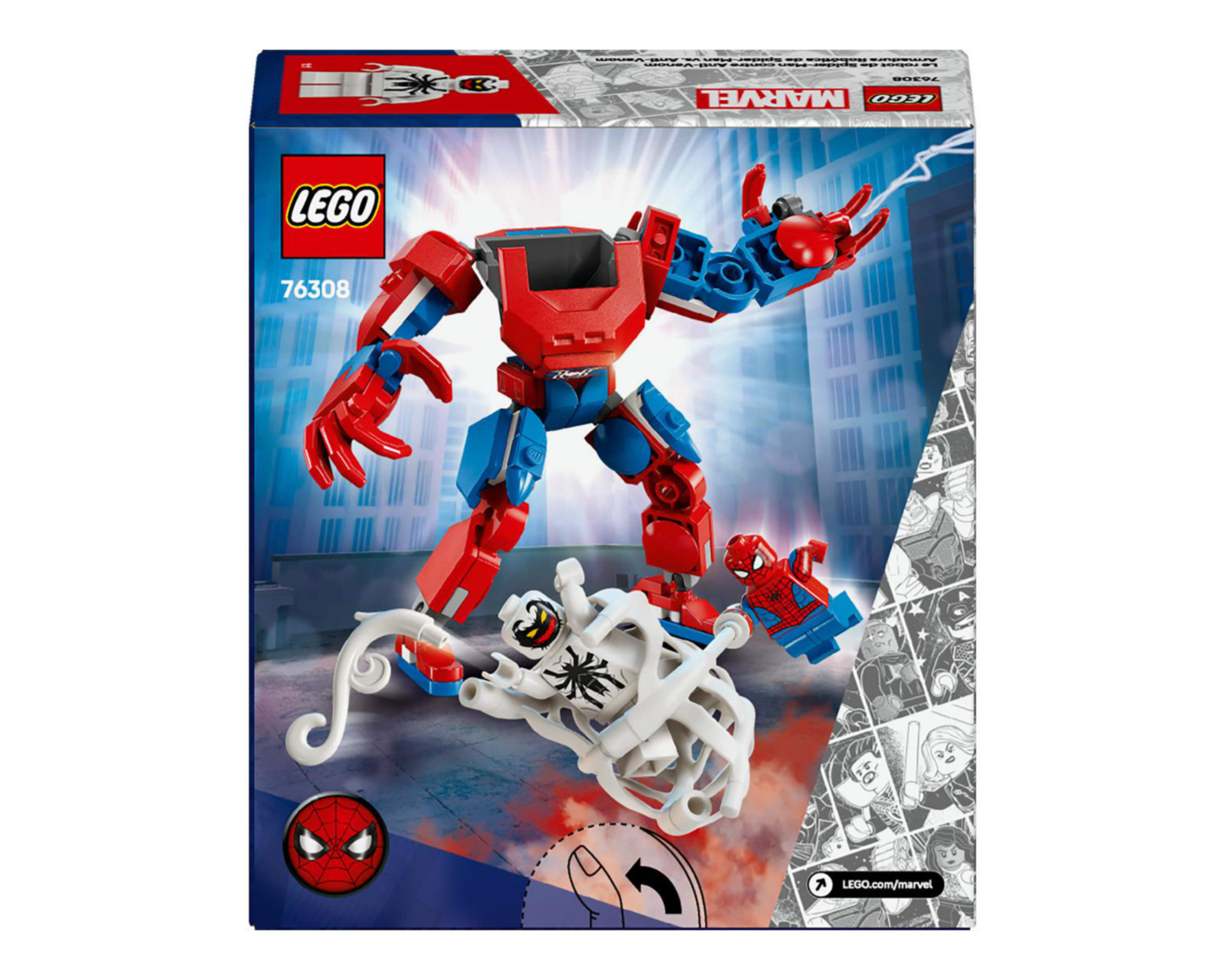 Foto 10 pulgar | LEGO Marvel: Armadura Robótica de Spider-Man vs. el Anti-Venom