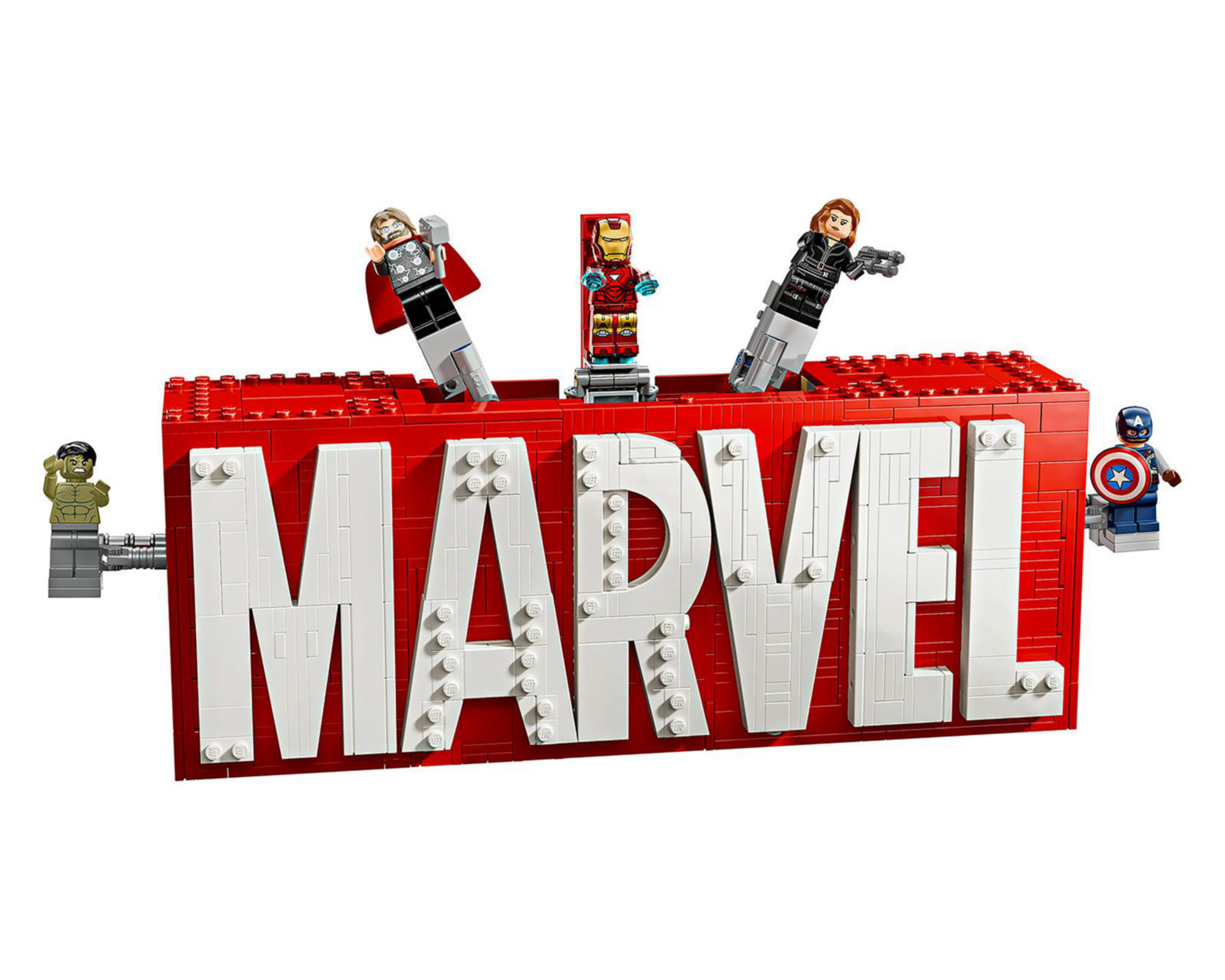Foto 4 pulgar | LEGO Marvel: Logotipo Marvel y Minifiguras