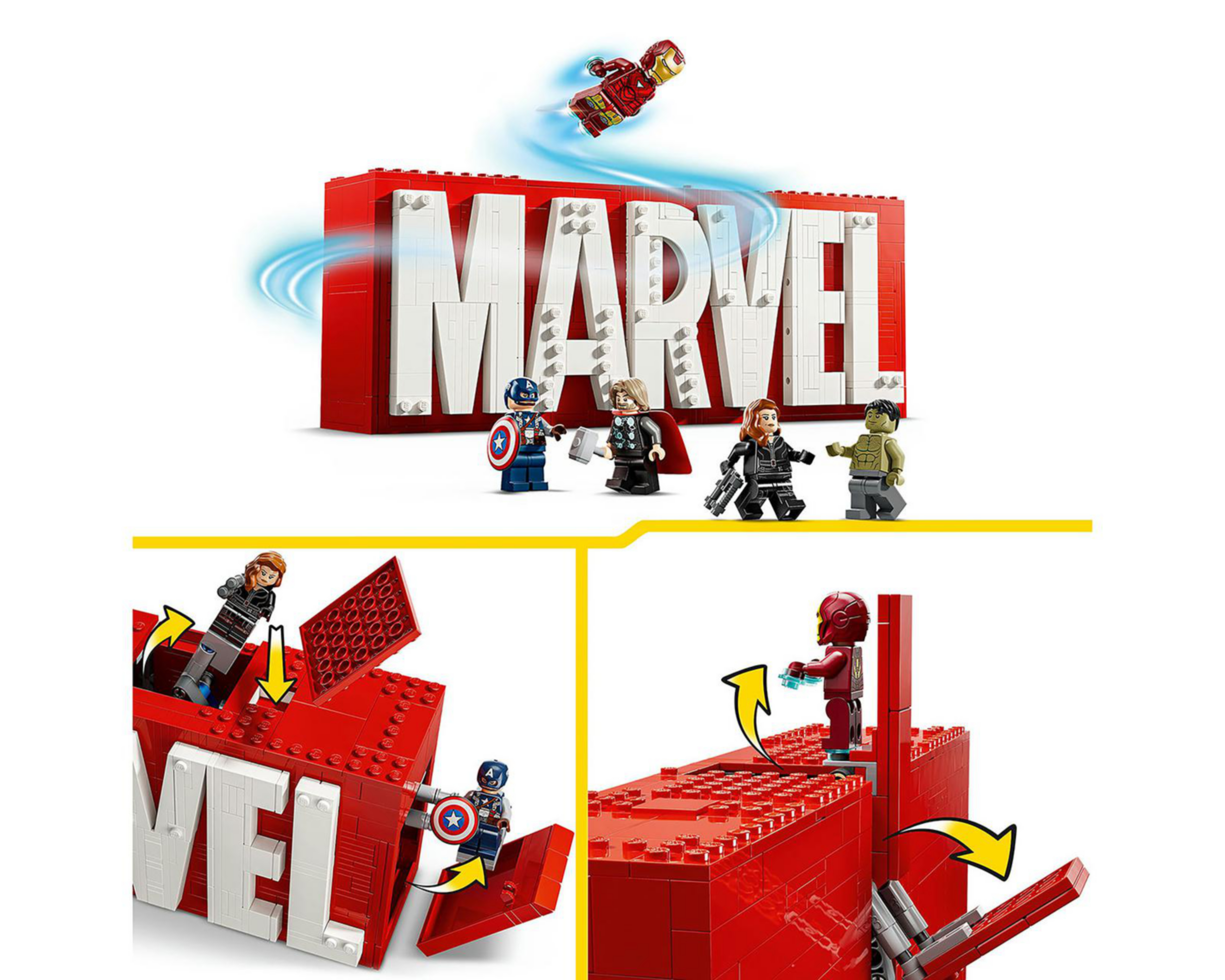 Foto 8 pulgar | LEGO Marvel: Logotipo Marvel y Minifiguras