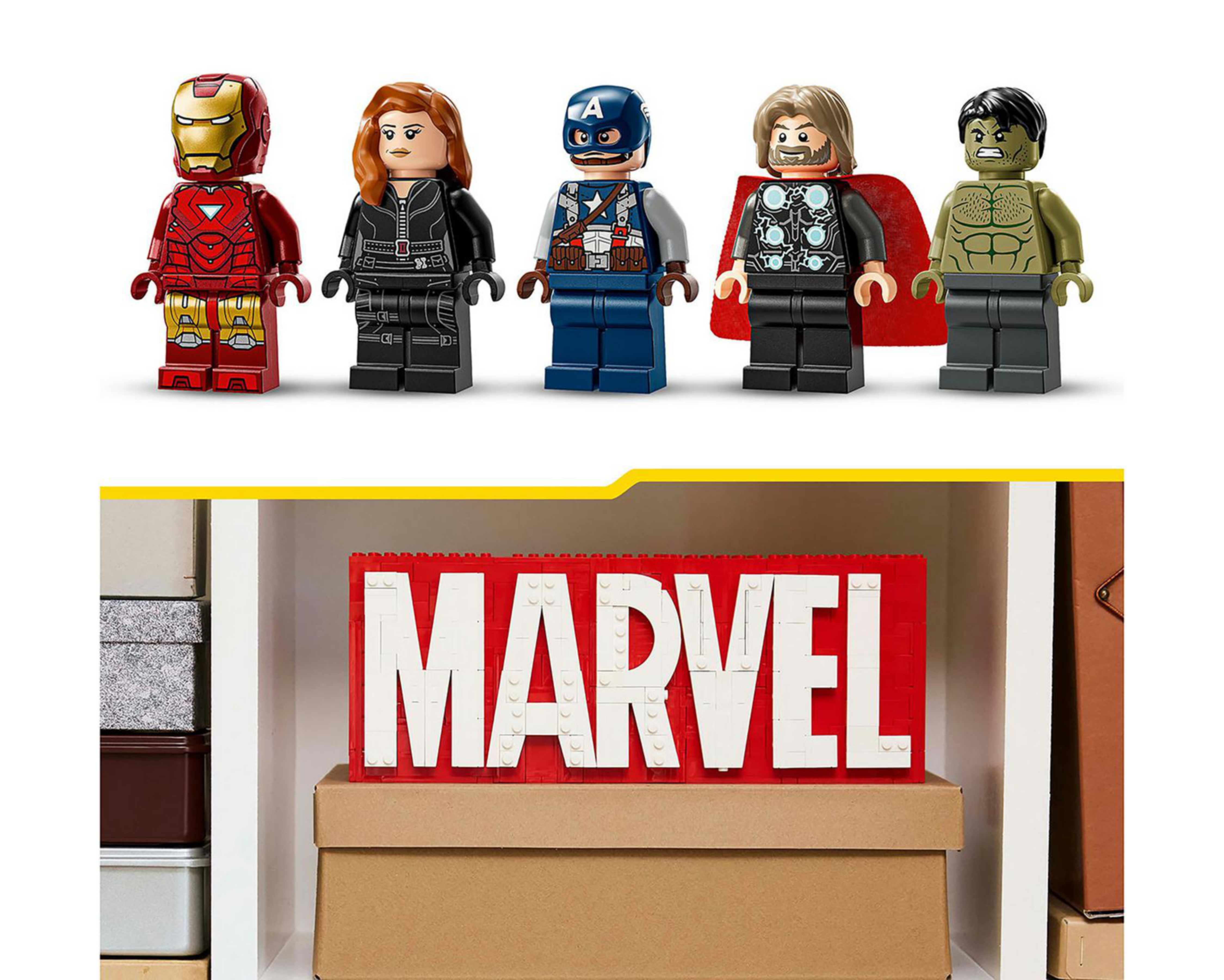 Foto 9 pulgar | LEGO Marvel: Logotipo Marvel y Minifiguras