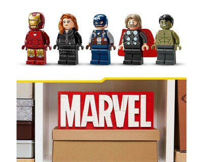 Foto 8 | LEGO Marvel: Logotipo Marvel y Minifiguras